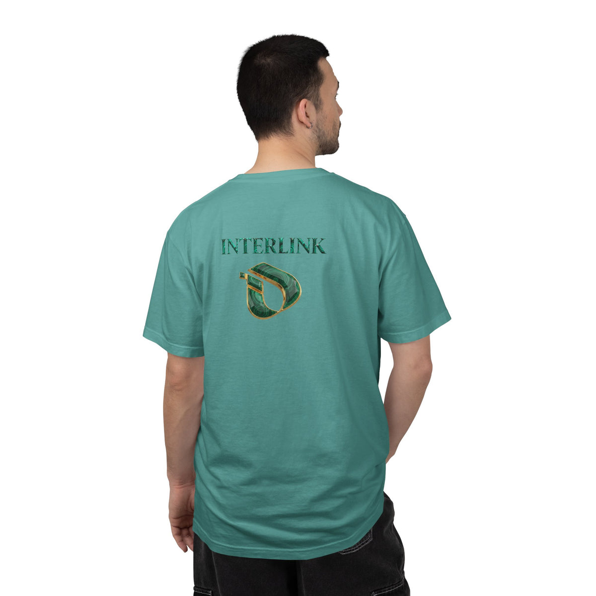 Malachite Veinstone Interlink Back Graphic Cotton Tee