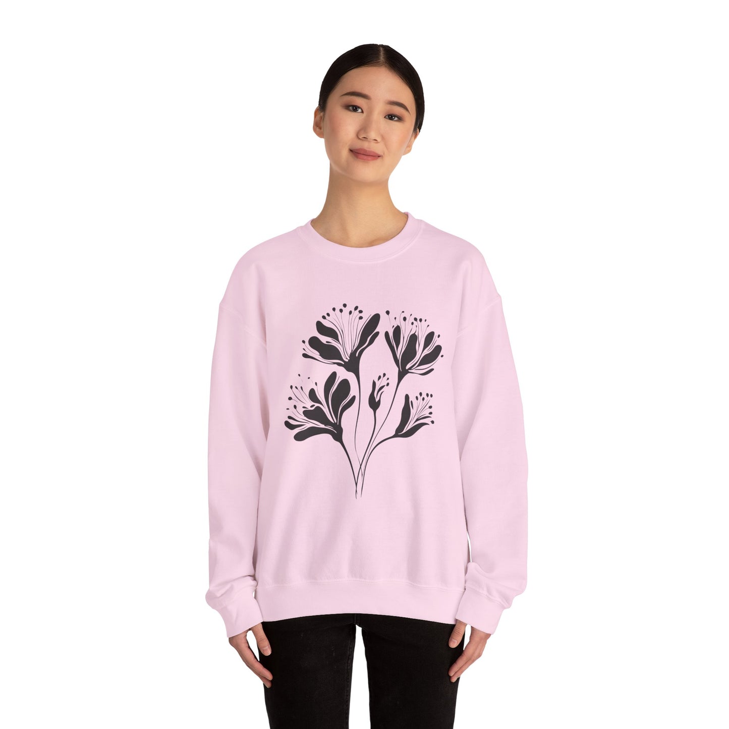 Minimal Floral Line Art Sweatshirt