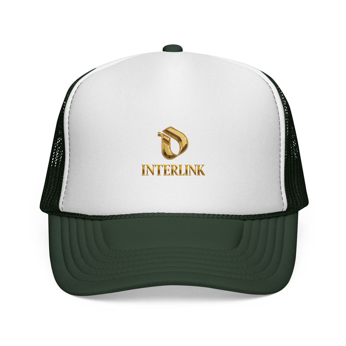 Gold Facet Interlink Mesh Trucker Cap