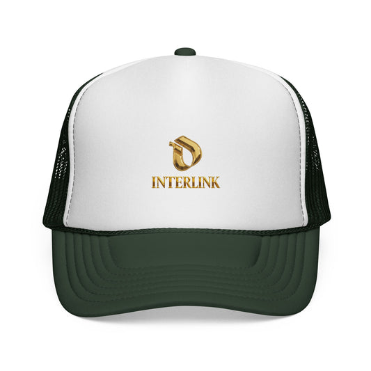 Gold Facet Interlink Mesh Trucker Cap