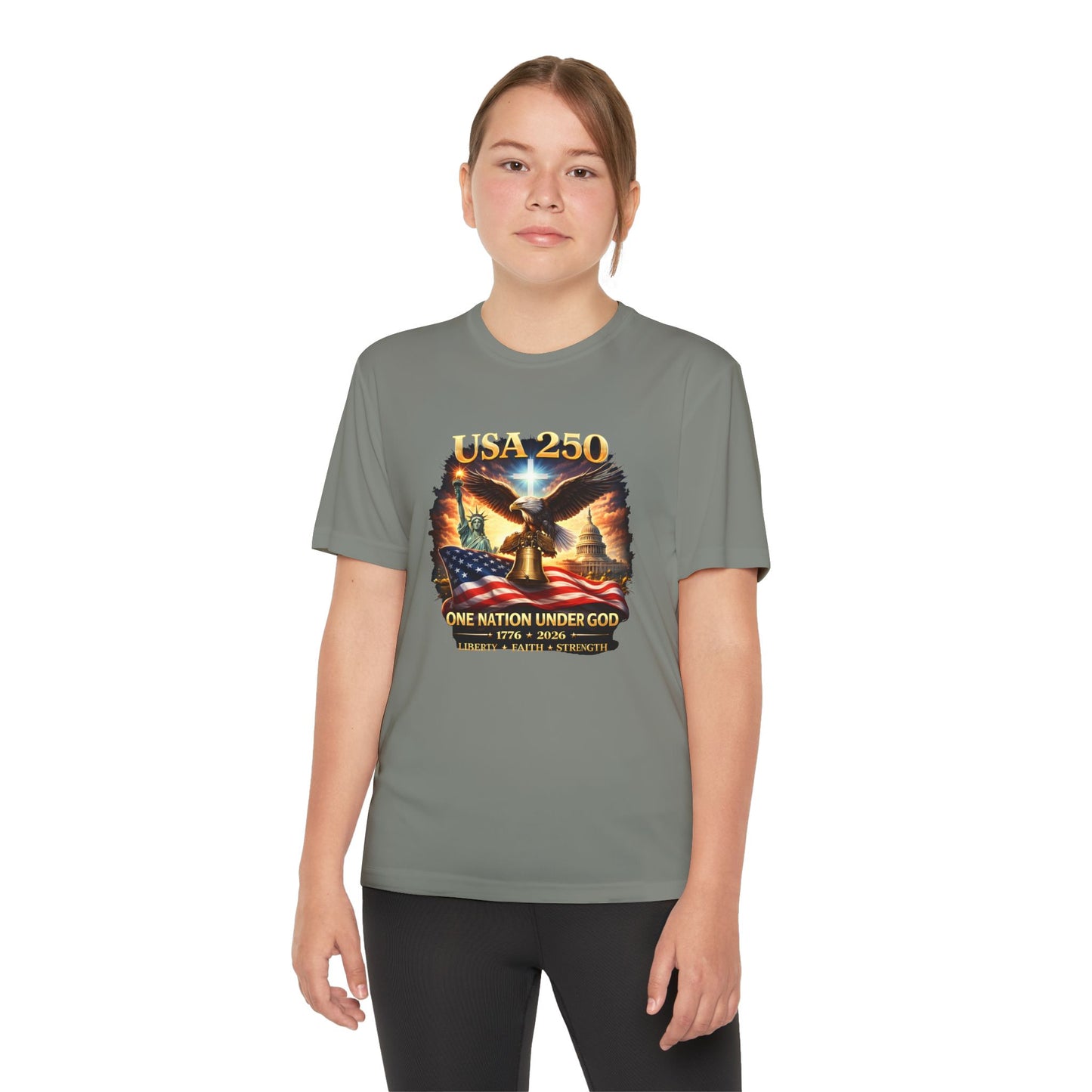 USA 250 Youth Patriotic Graphic Tee