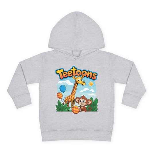 Giraffe and Monkey Toddler Pullover Hoodie