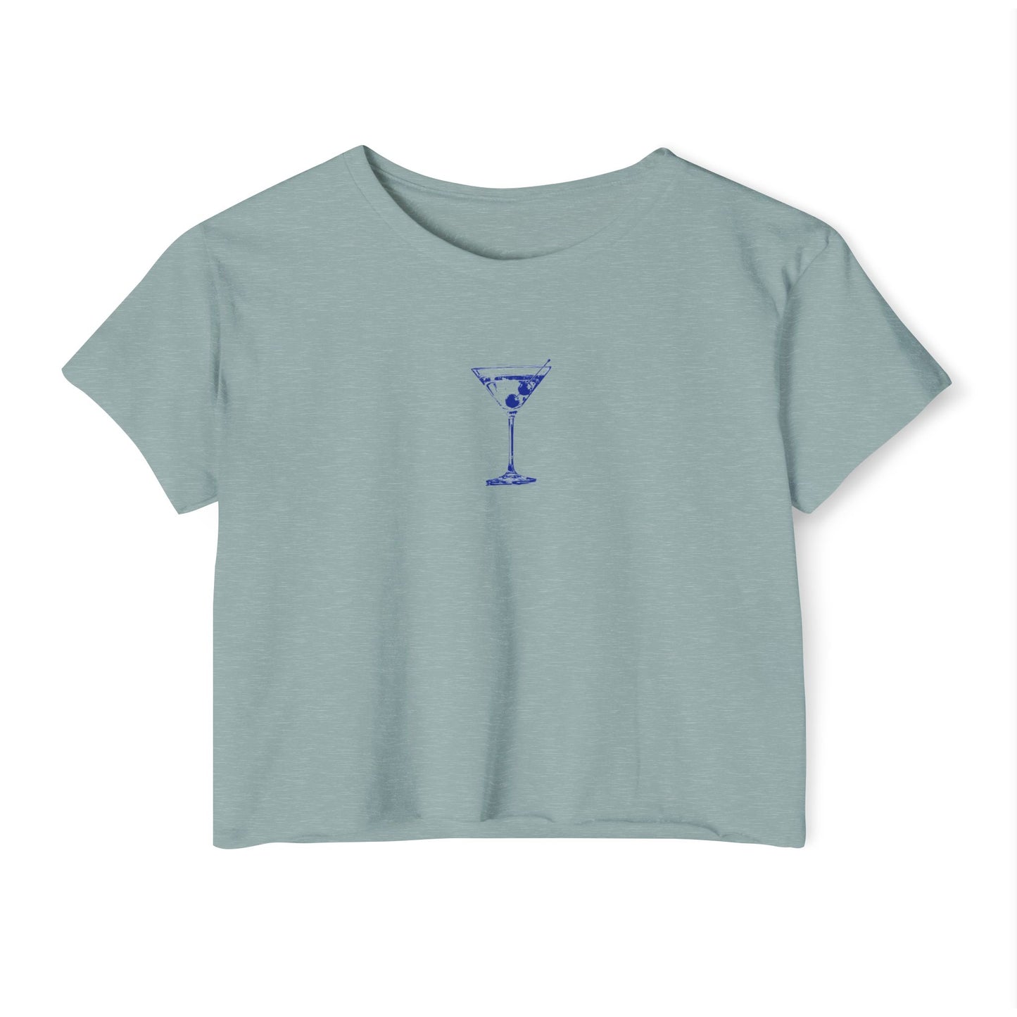 Watercolor Cocktail Glass Boxy Tee