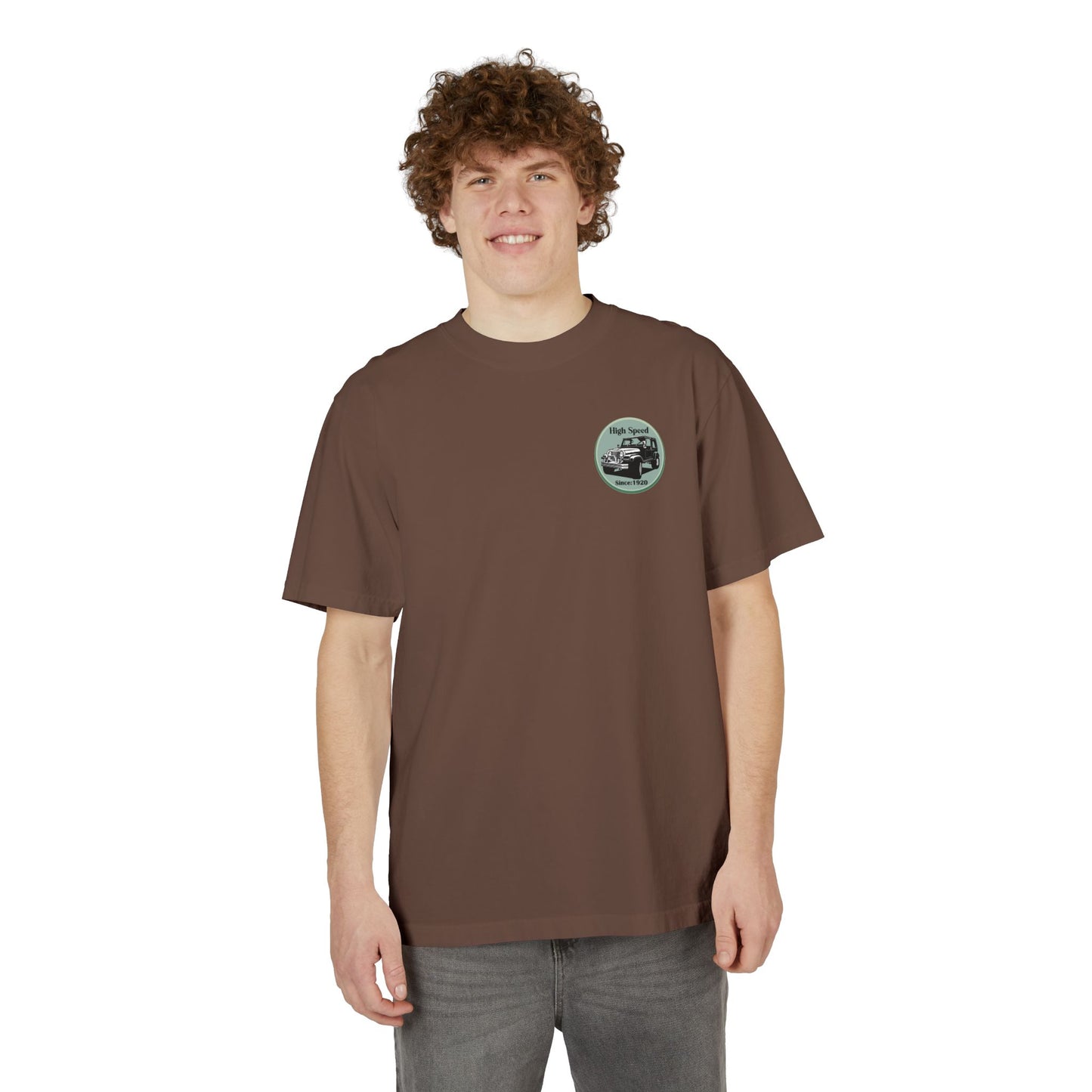 High Speed Vintage 4x4 Graphic Drop-Shoulder T-Shirt