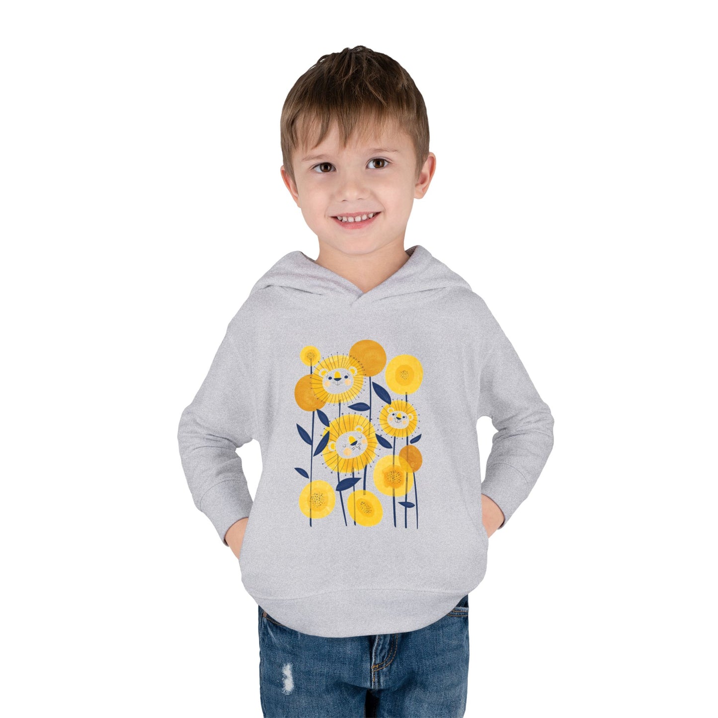 Smiling Flower Garden Toddler Hoodie