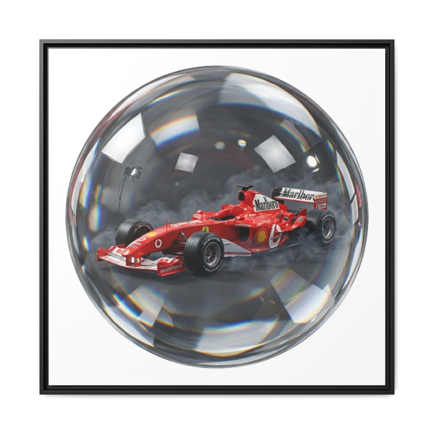Velocity Sphere Framed Canvas