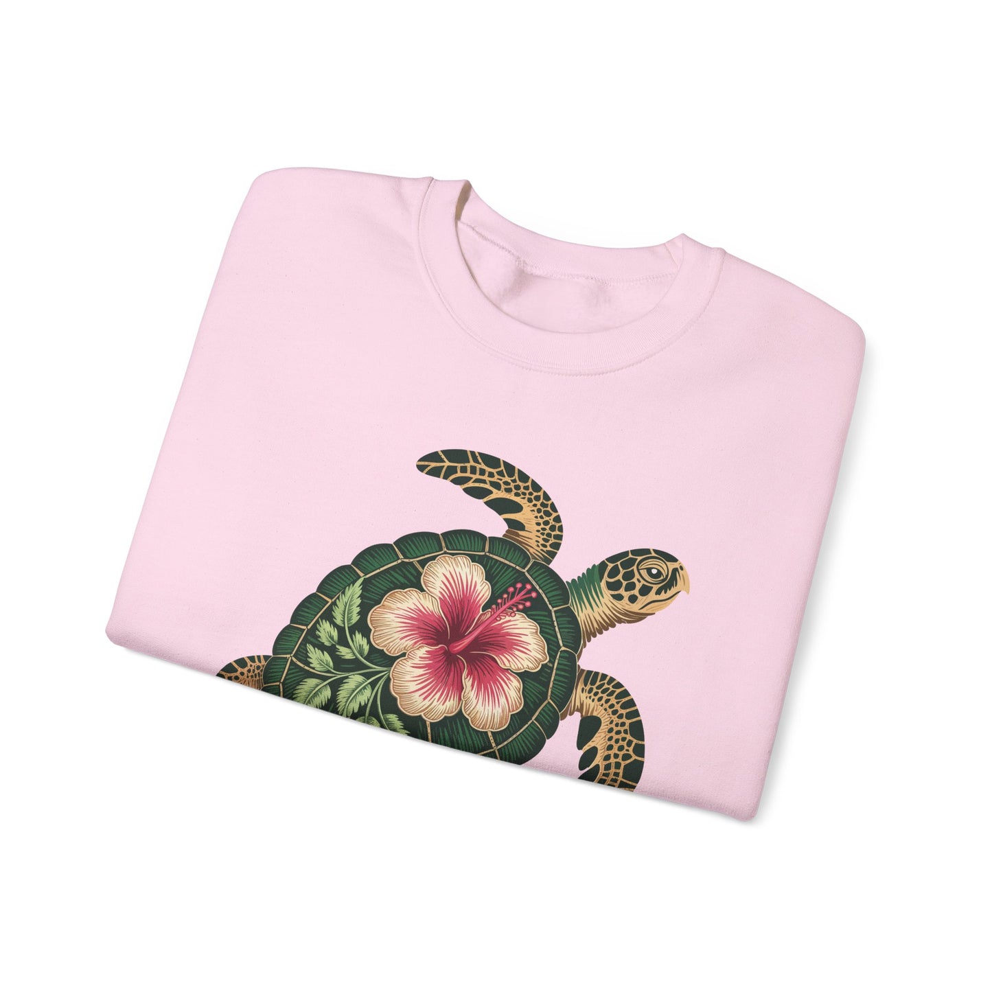Sea Turtle Floral Graphic Women's Crewneck Sweatshirt