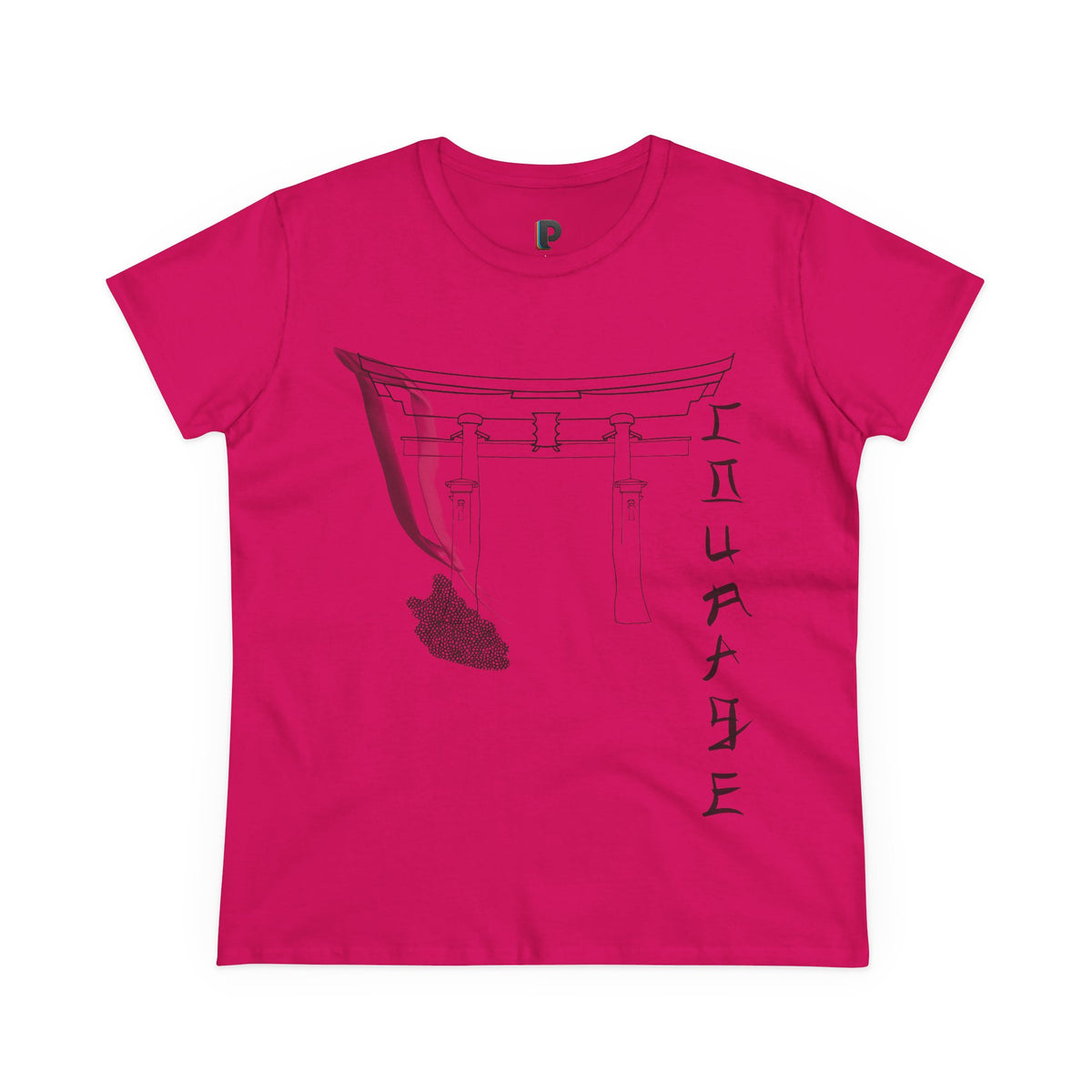 Minimal Torii Gate Ink Sketch Women’s Tee