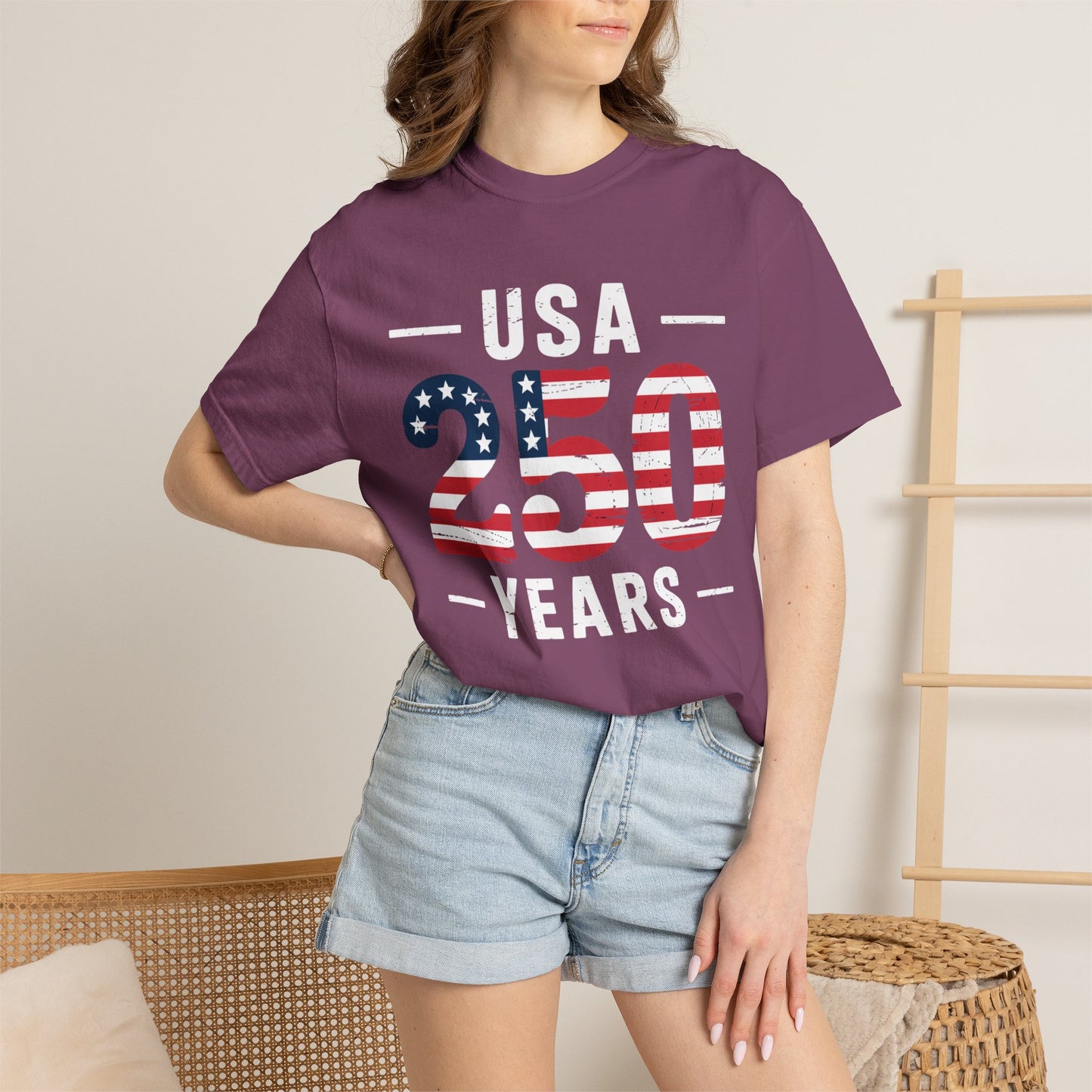 250 American Flag Graphic T-Shirt