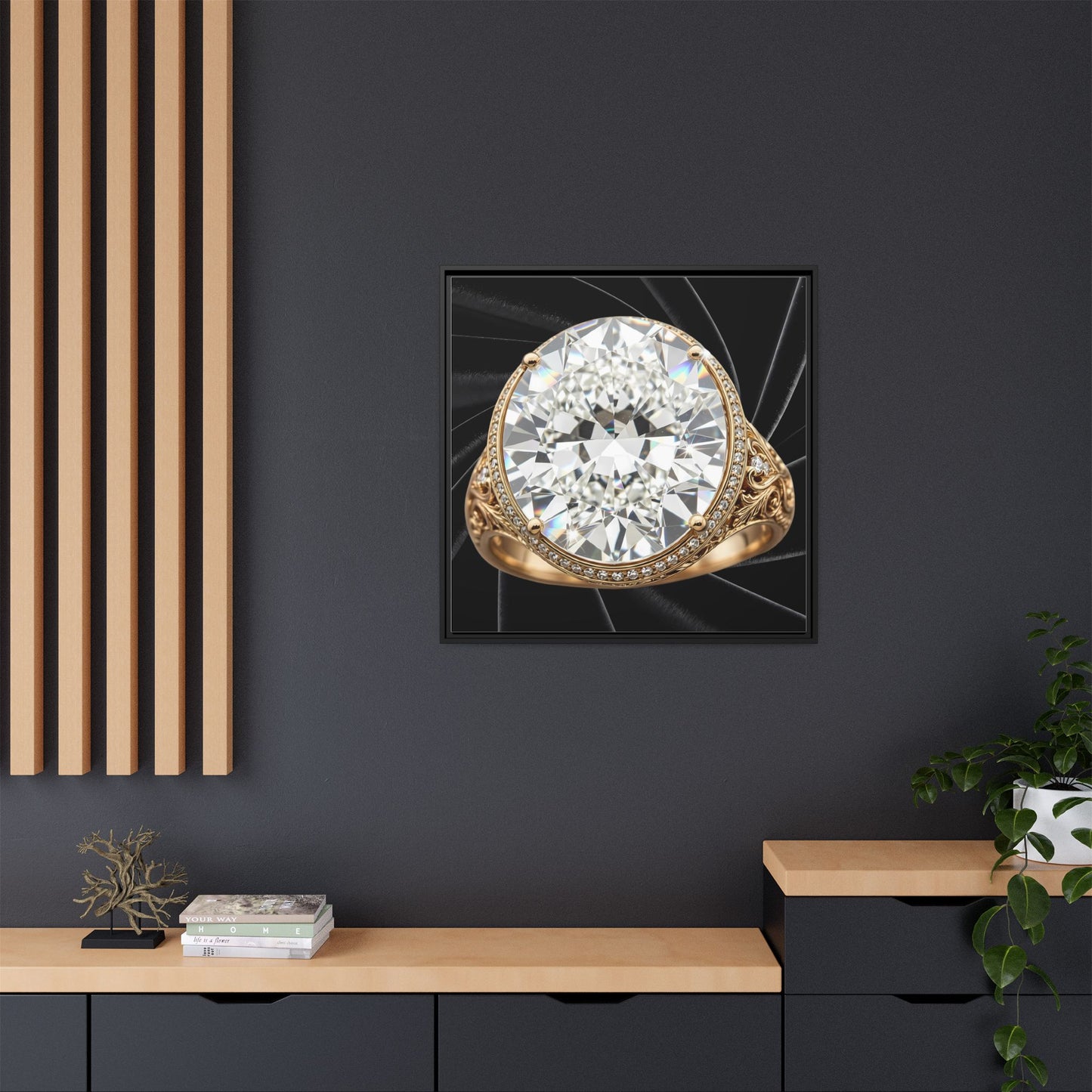 Prismatic Noir Canvas