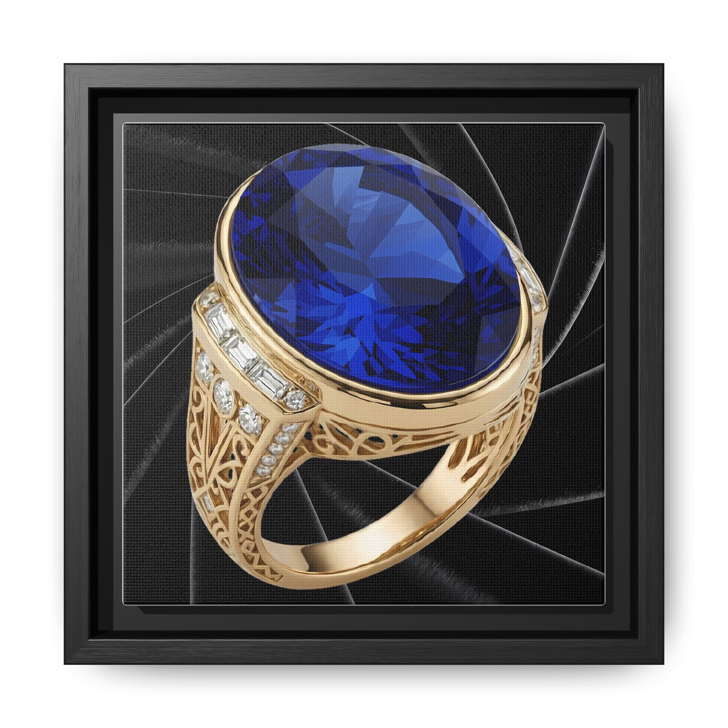 Midnight Sapphire Ring Canvas