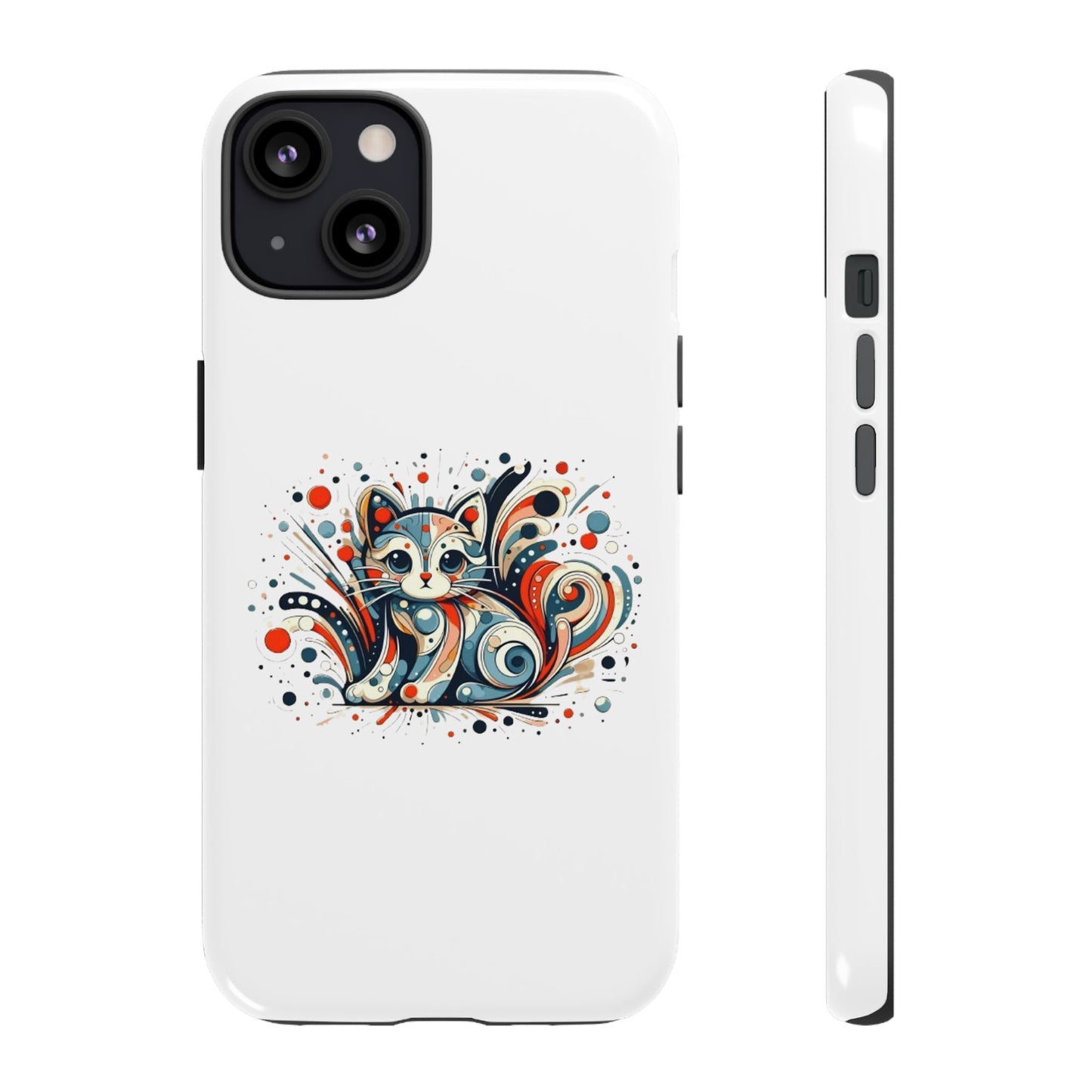 Filigree Cat Apple Phone Case