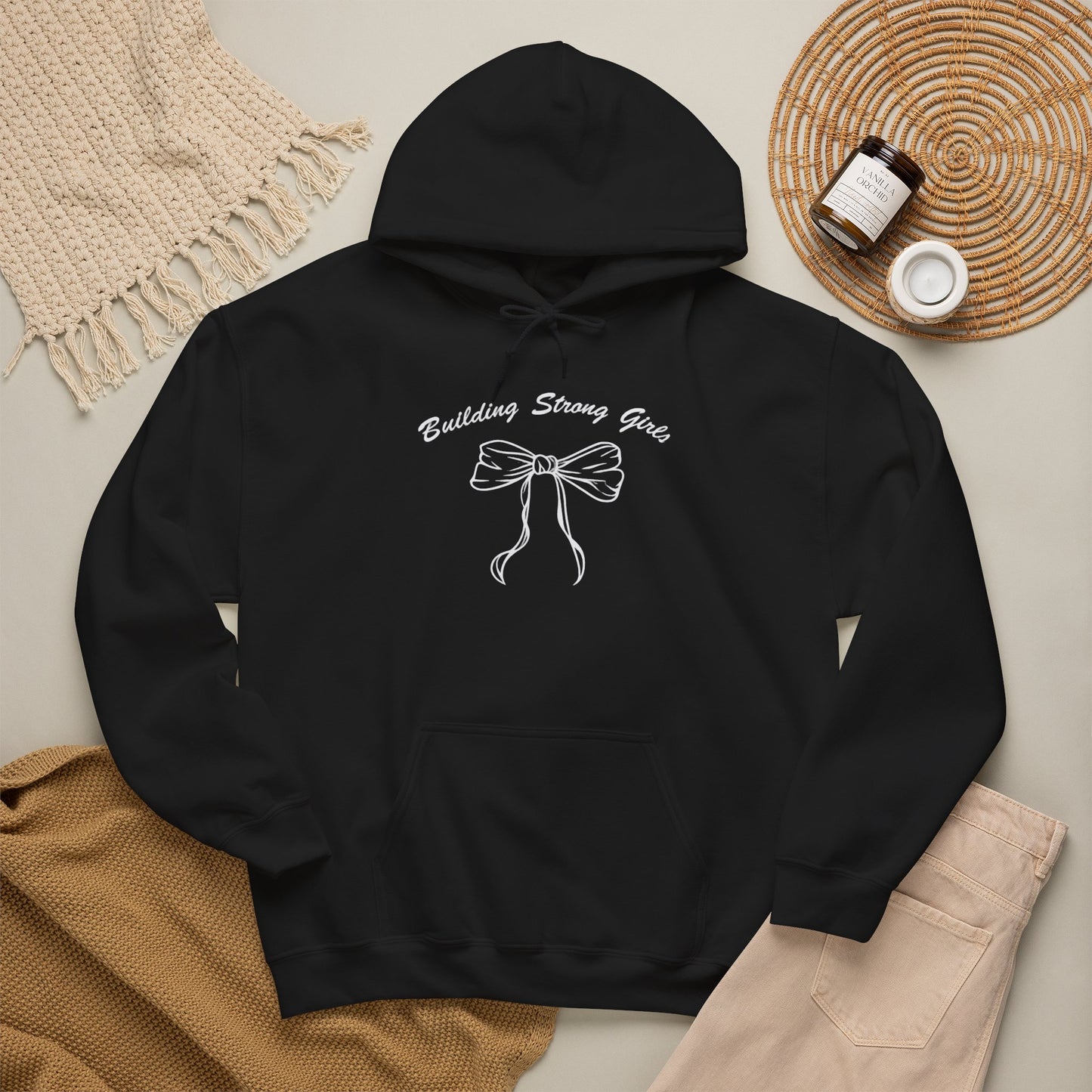 Building Strong Girls Ribbon Hoodie