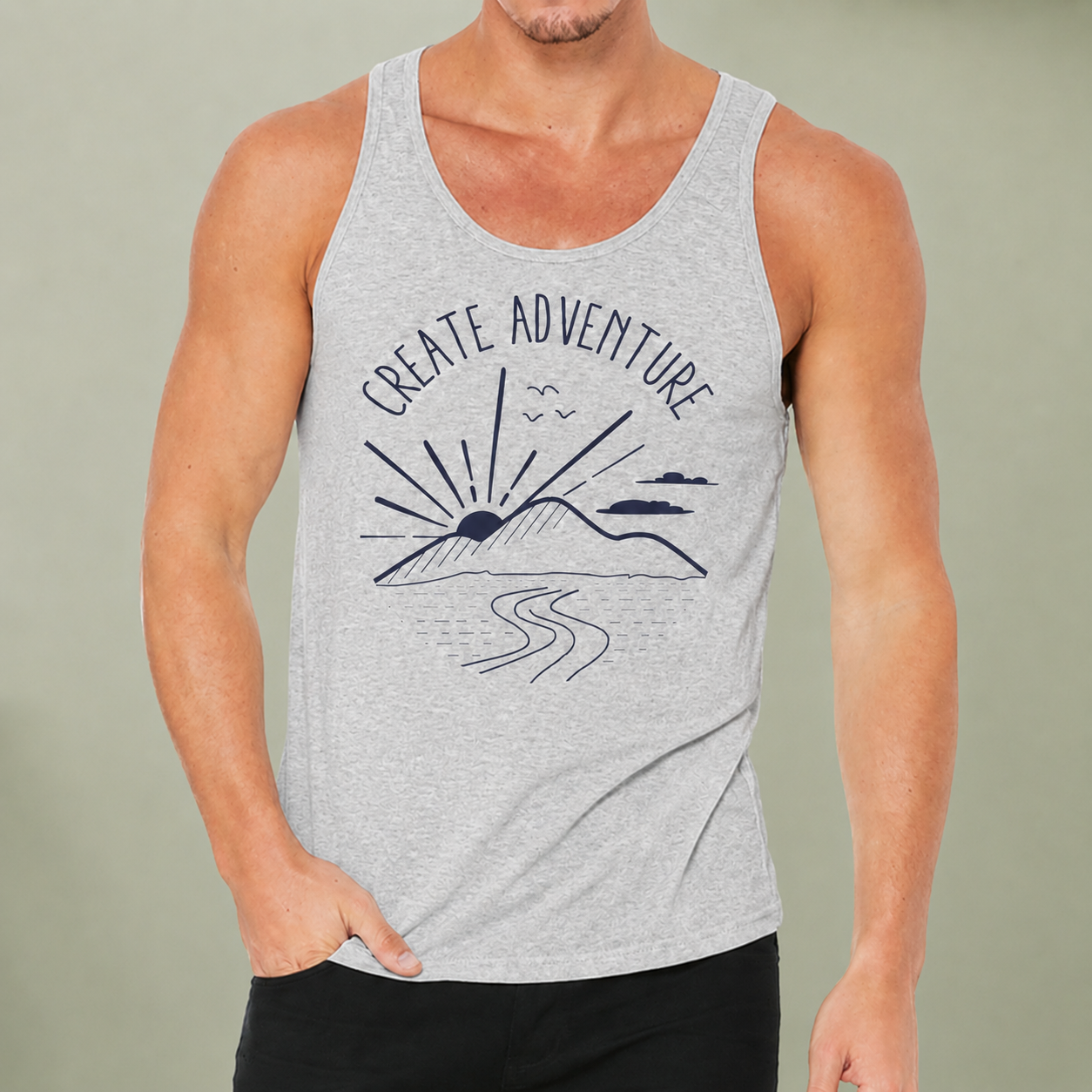 Create Adventure Minimalist Tank Top