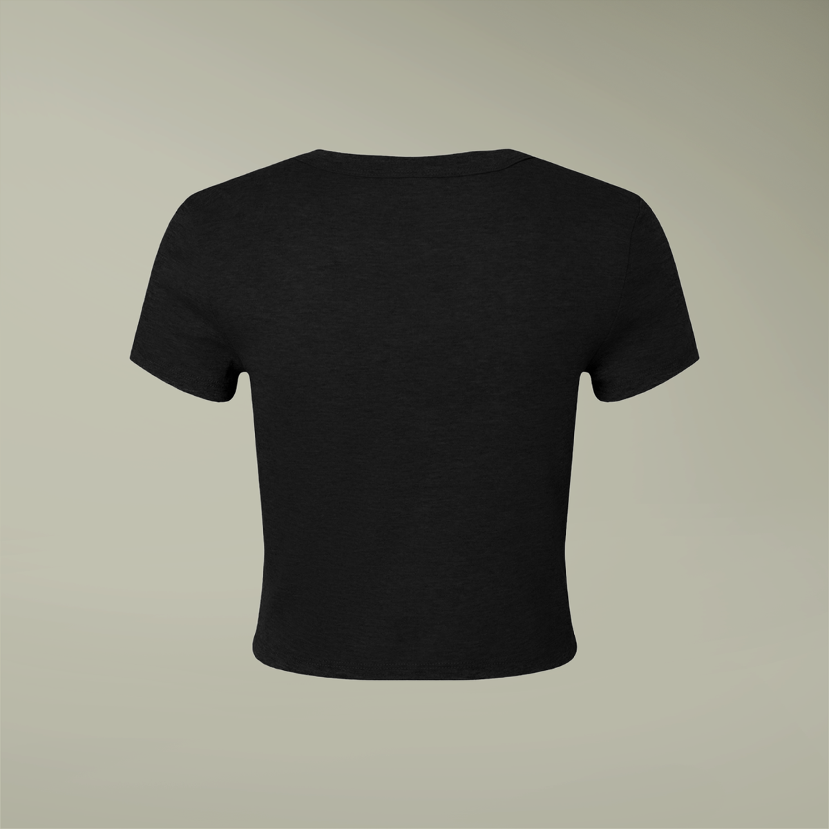 PrintMall Collar Logo Airlume Blend Women’s Tee