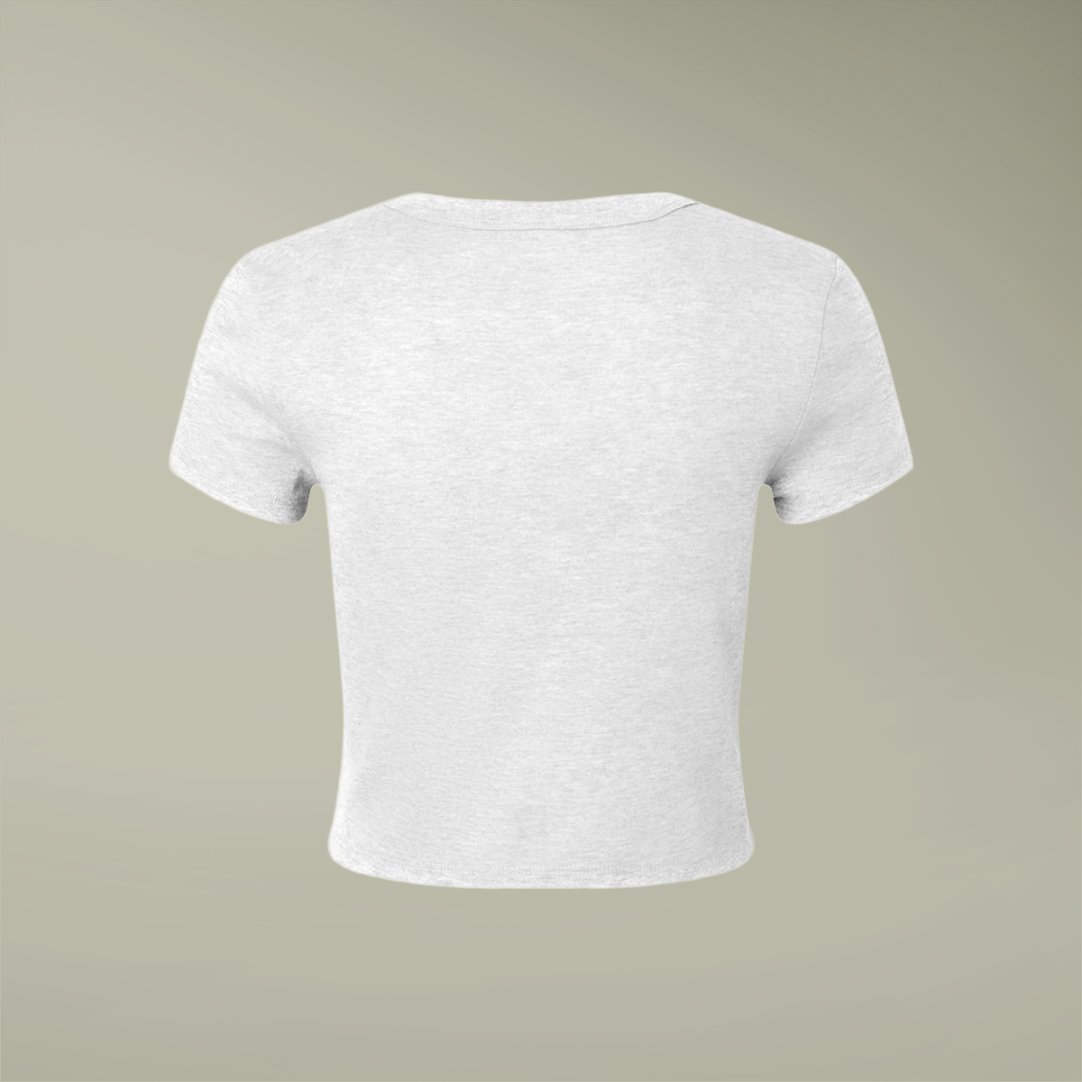 PrintMall Collar Logo Airlume Blend Women’s Tee