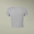 PrintMall Collar Logo Airlume Blend Women’s Tee