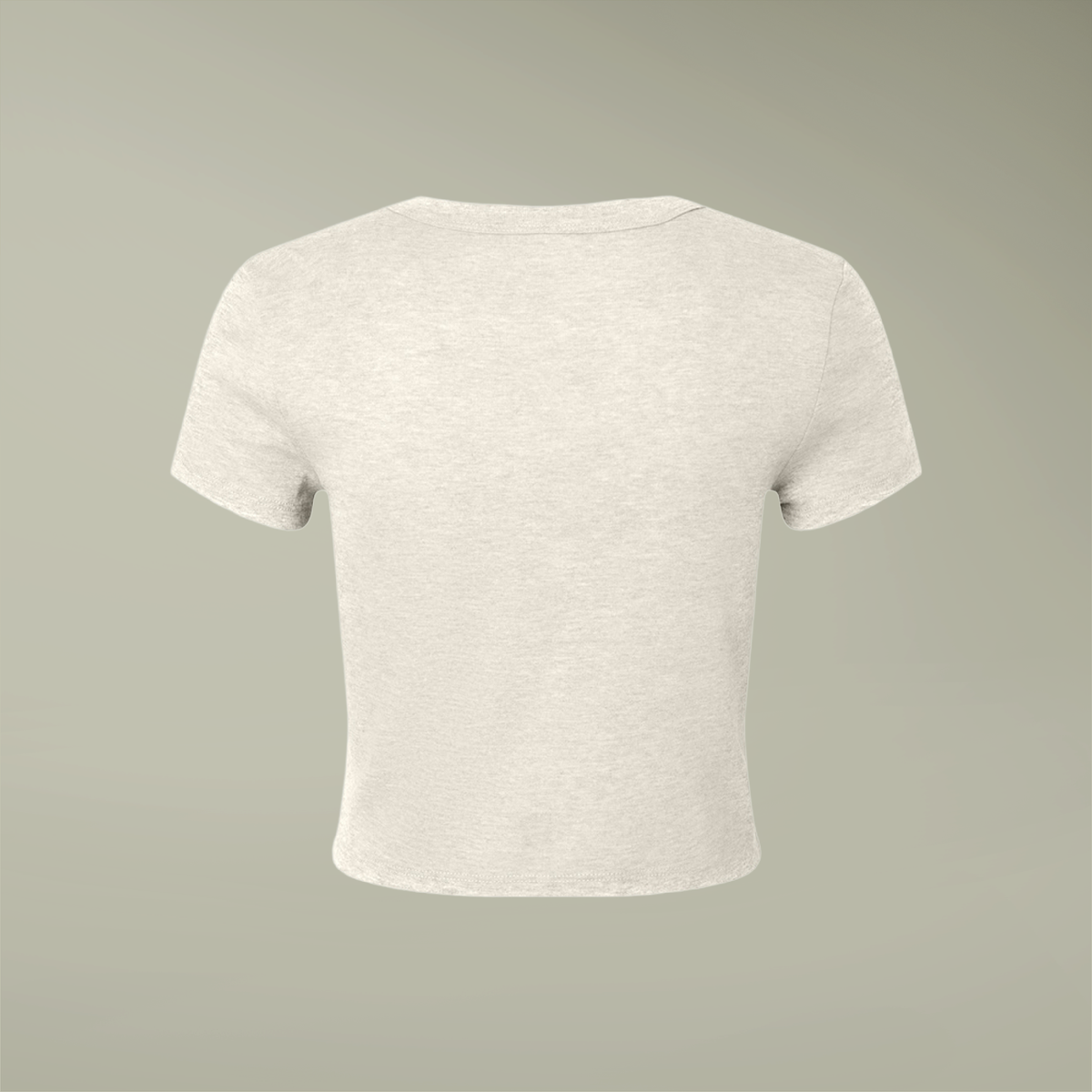 PrintMall Collar Logo Airlume Blend Women’s Tee