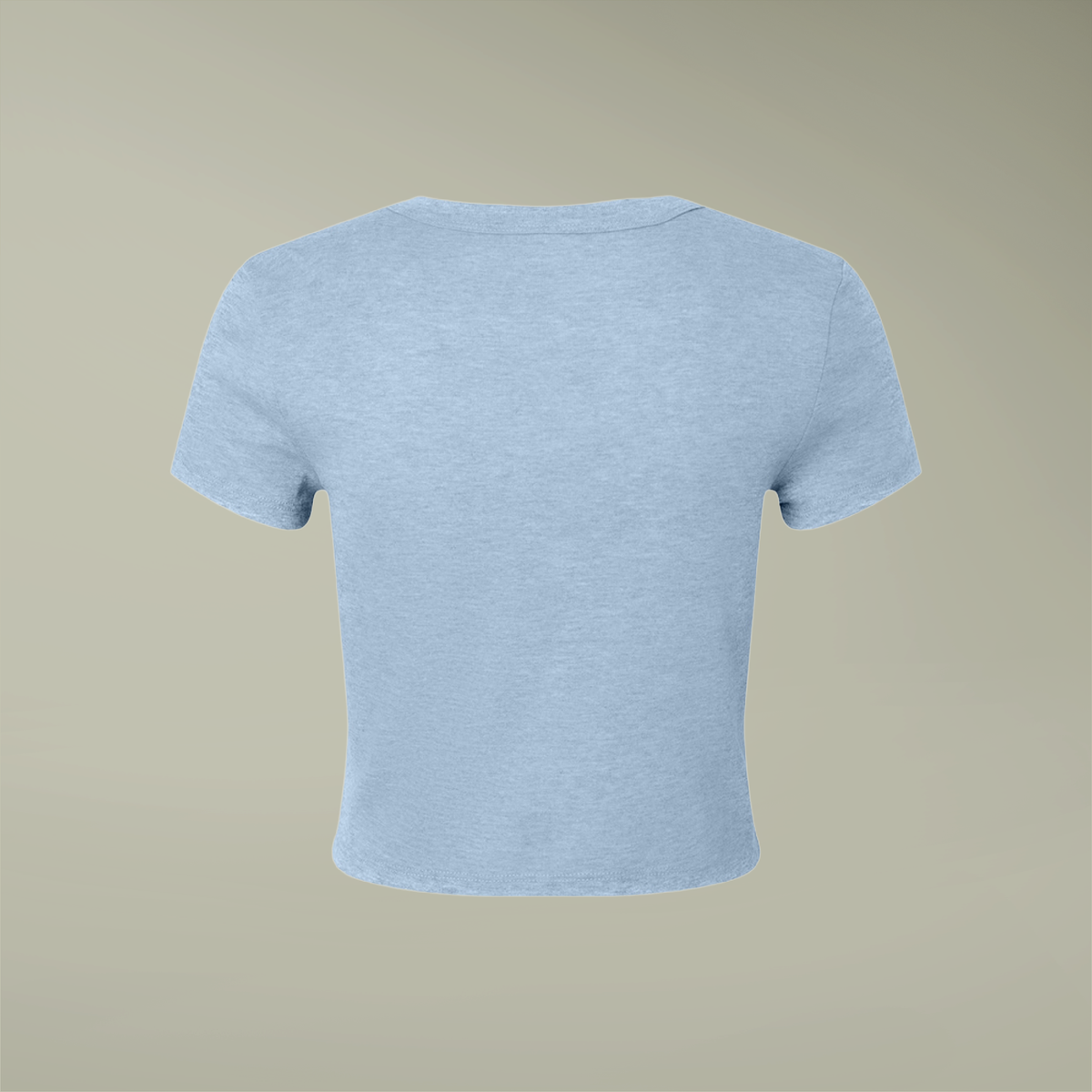 PrintMall Collar Logo Airlume Blend Women’s Tee