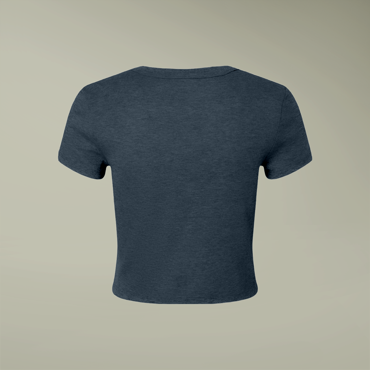 PrintMall Collar Logo Airlume Blend Women’s Tee