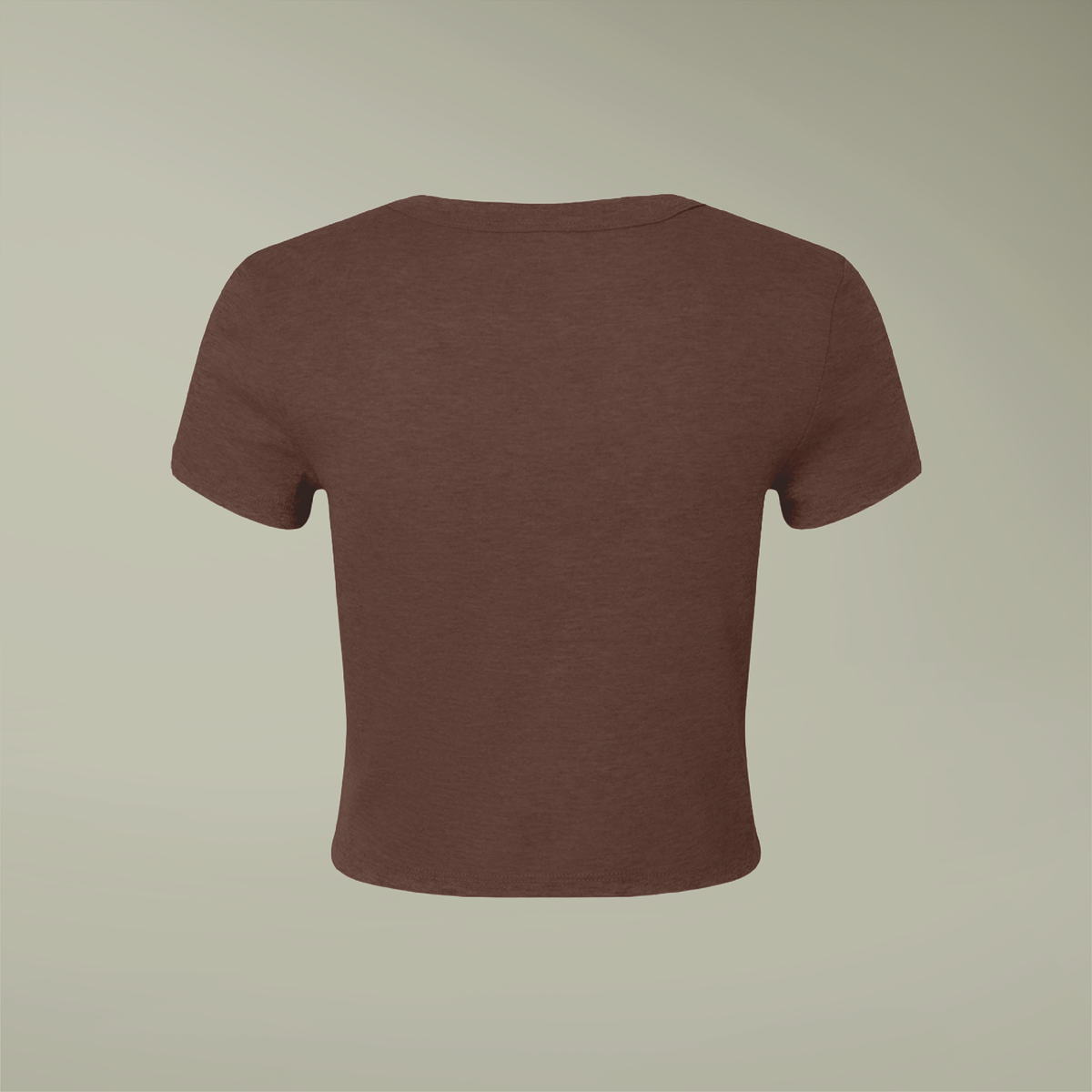 PrintMall Collar Logo Airlume Blend Women’s Tee
