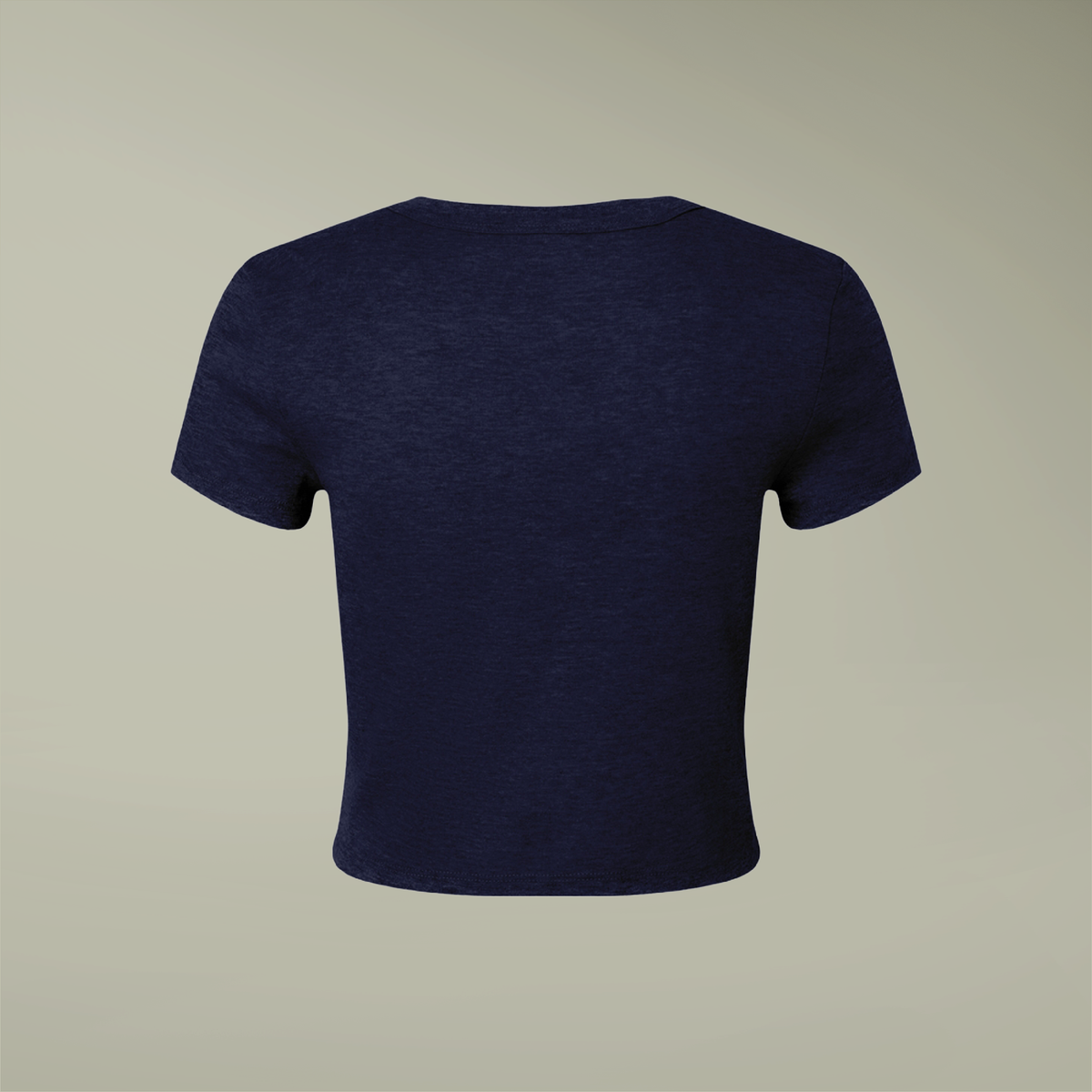 PrintMall Collar Logo Airlume Blend Women’s Tee