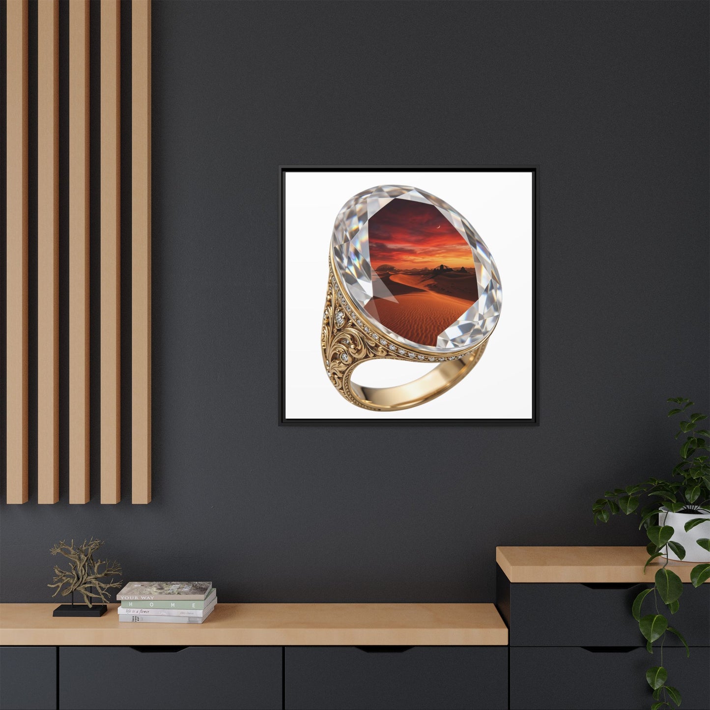 Crimson Horizon Signet Canvas