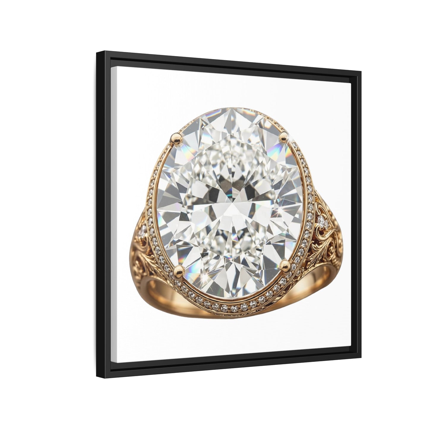 Brilliant Cut Ring Canvas Print