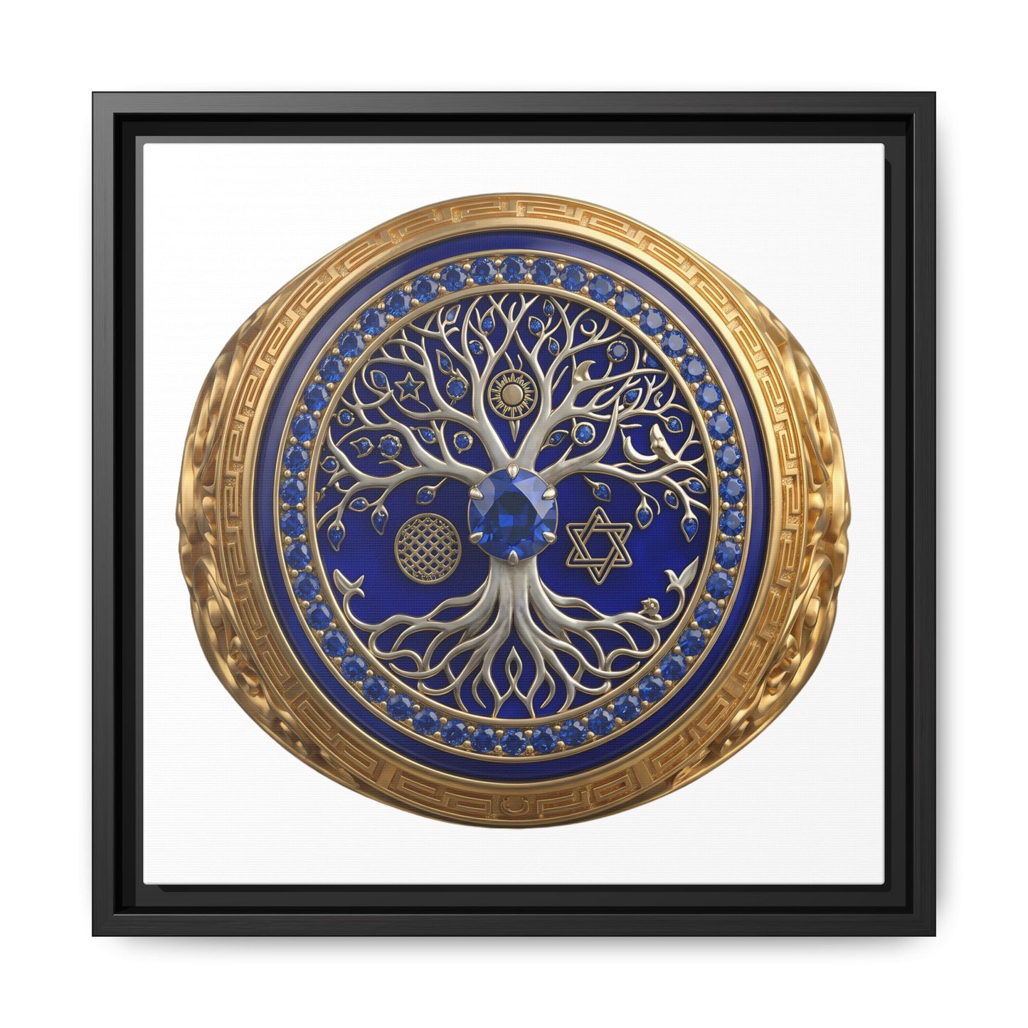 Sacred Tree Medallion Canvas Print