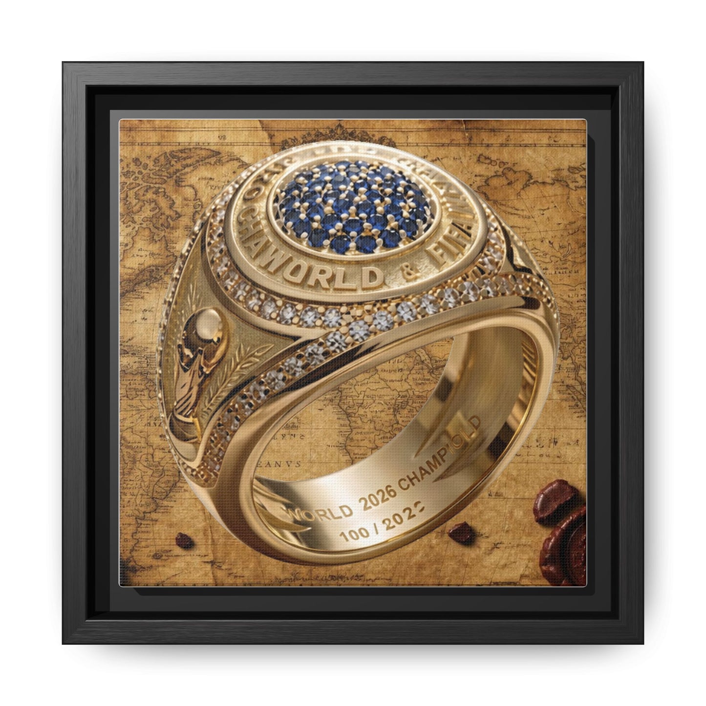 World Championship Legacy Ring Framed Canvas