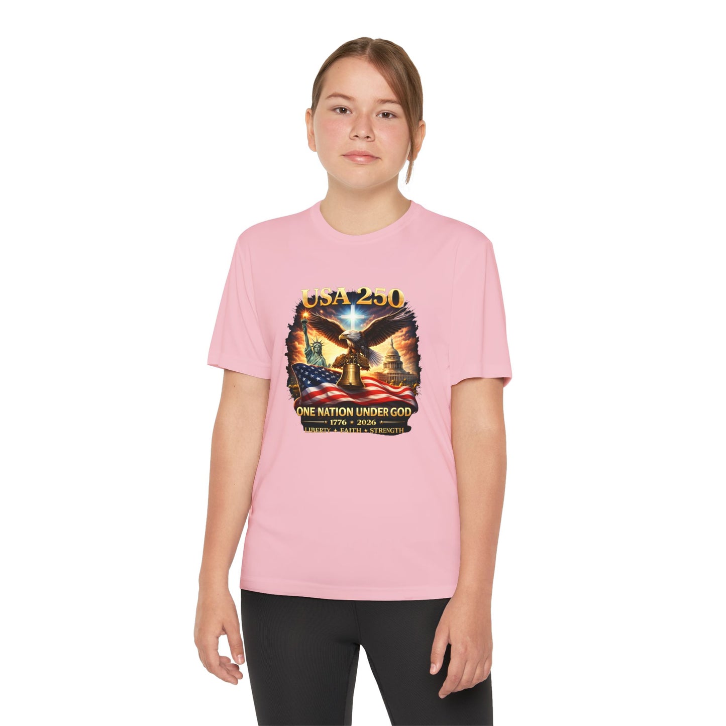 USA 250 Youth Patriotic Graphic Tee