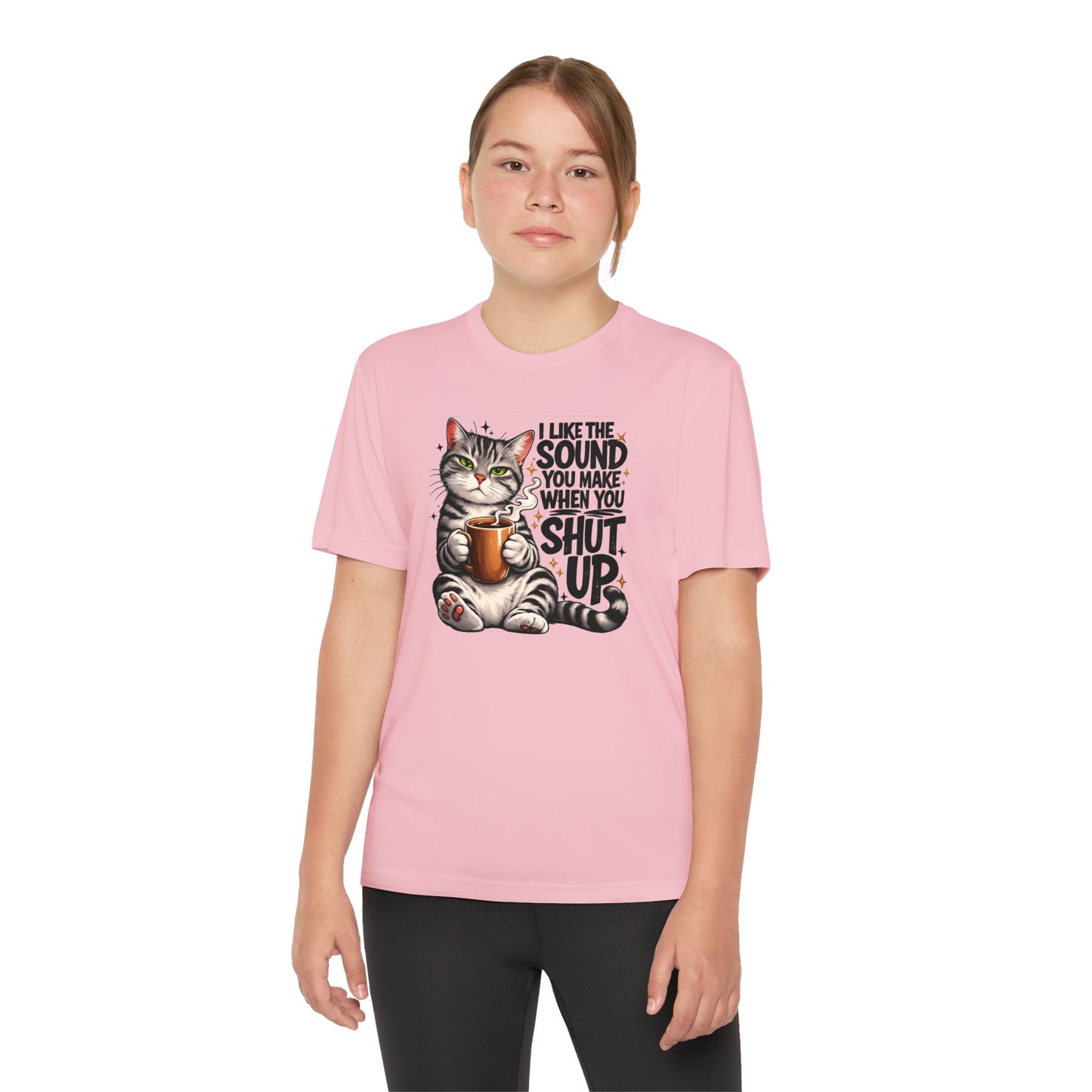 Youth Sarcastic Cat Graphic Tee