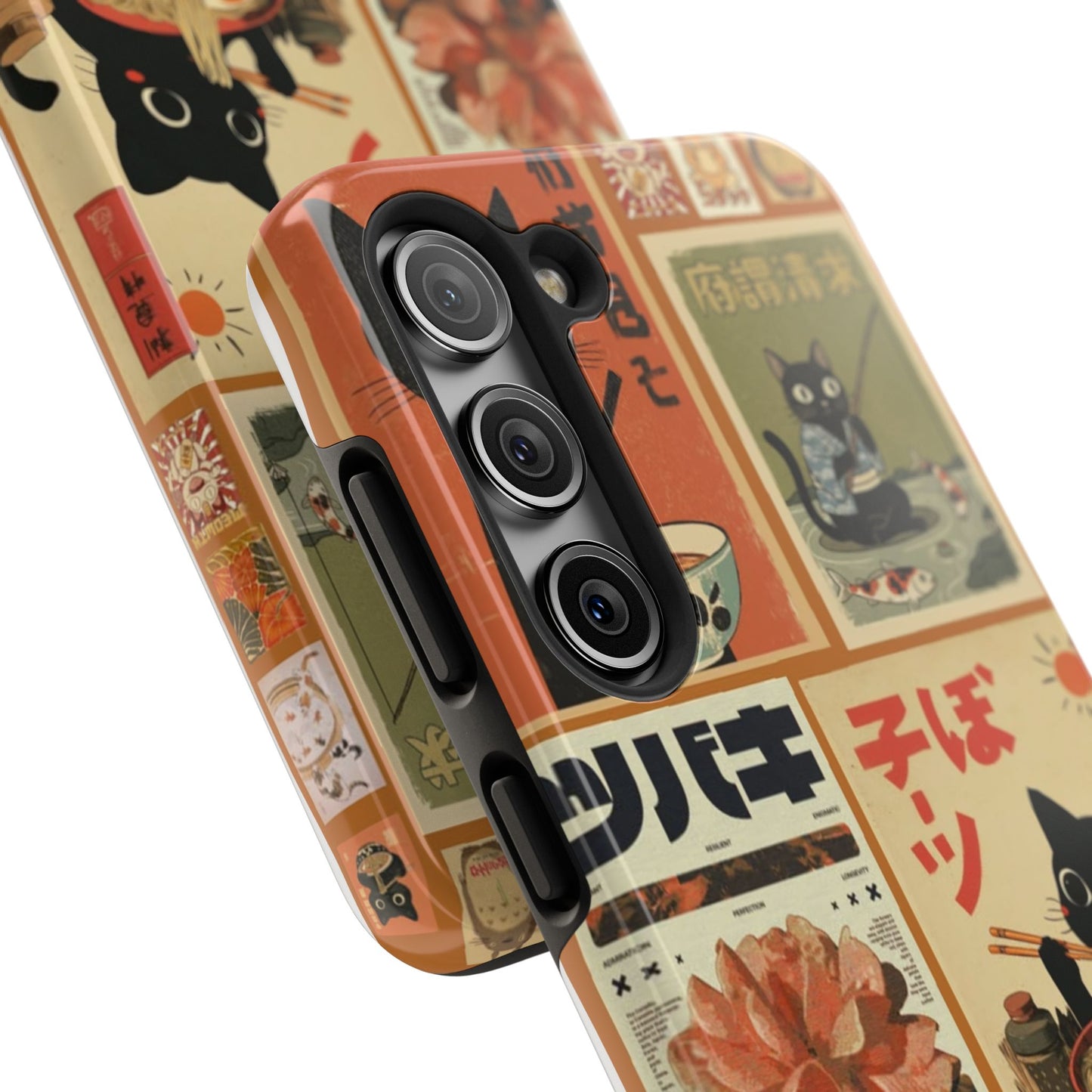 Retro Cat Collage Samsung Phone Case