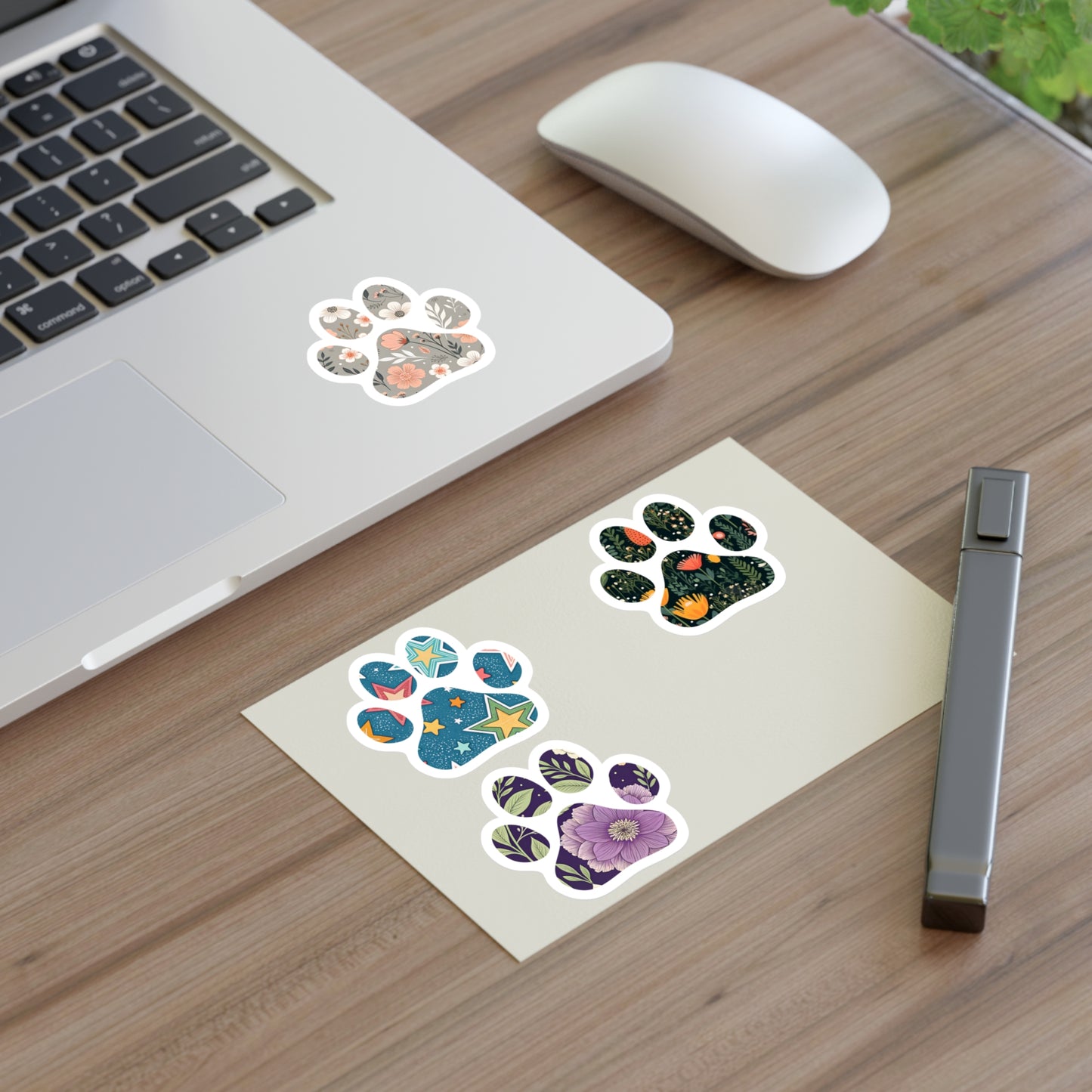 Patterned Paw Sticker Sheet