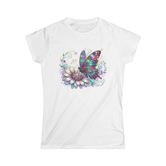 Floral Butterfly Graphic T-Shirt