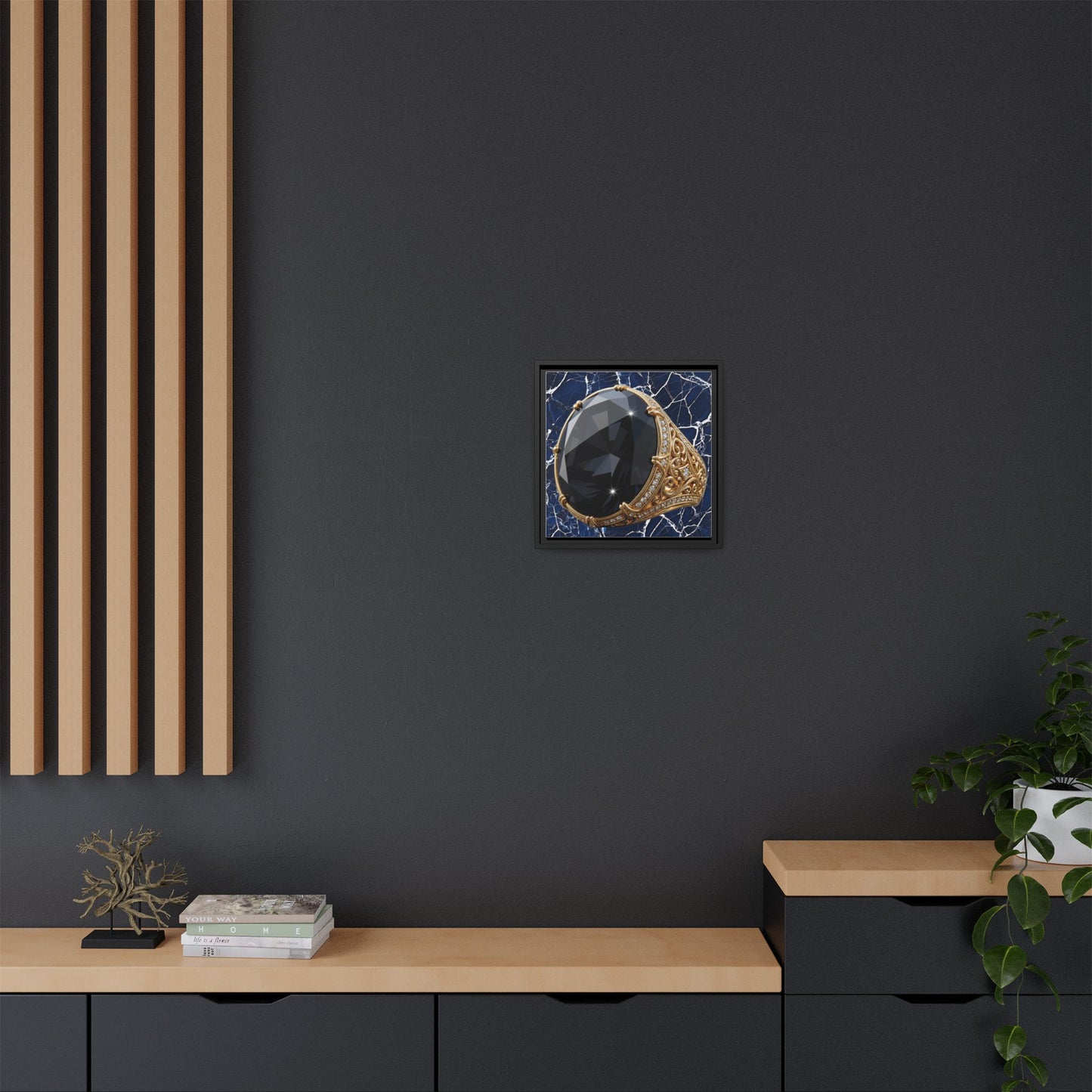 Black Diamond Veil Canvas