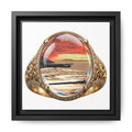 Radiant Coastal Sunset Signet Canvas