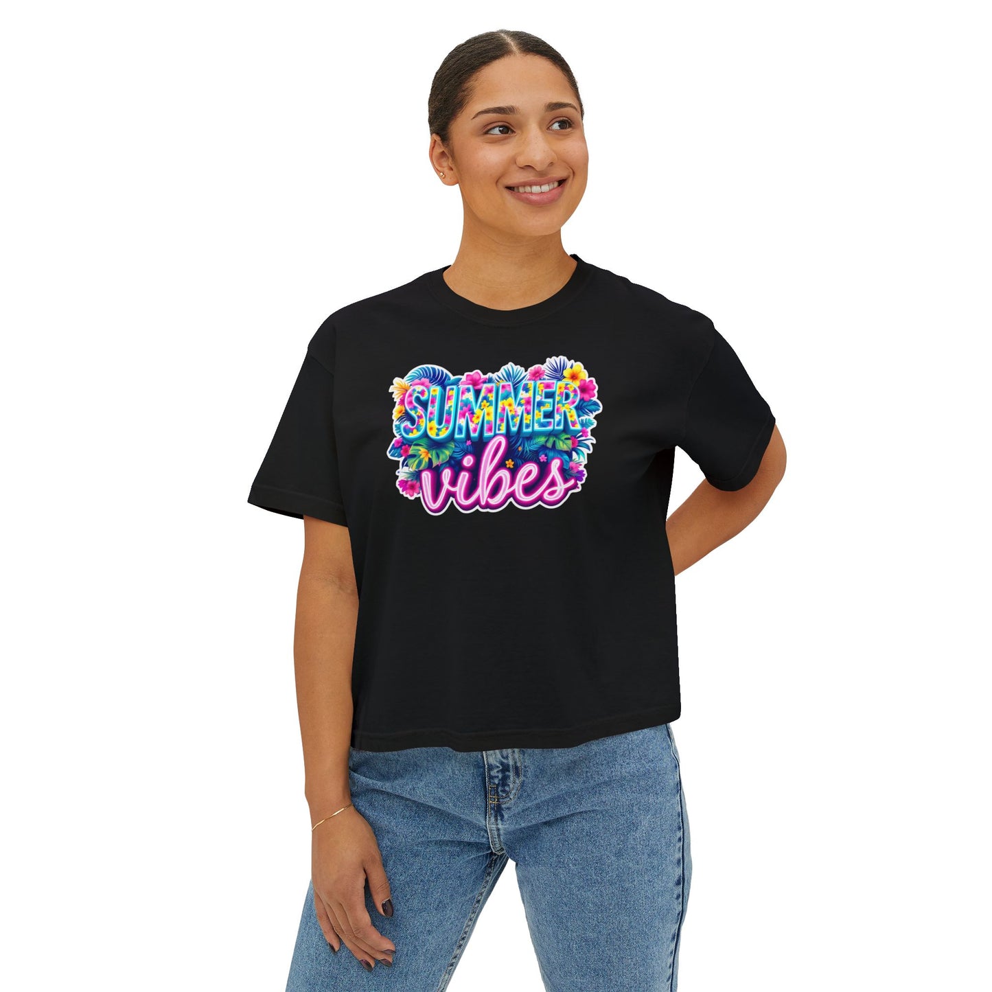 Summer Vibes Boxy Tee