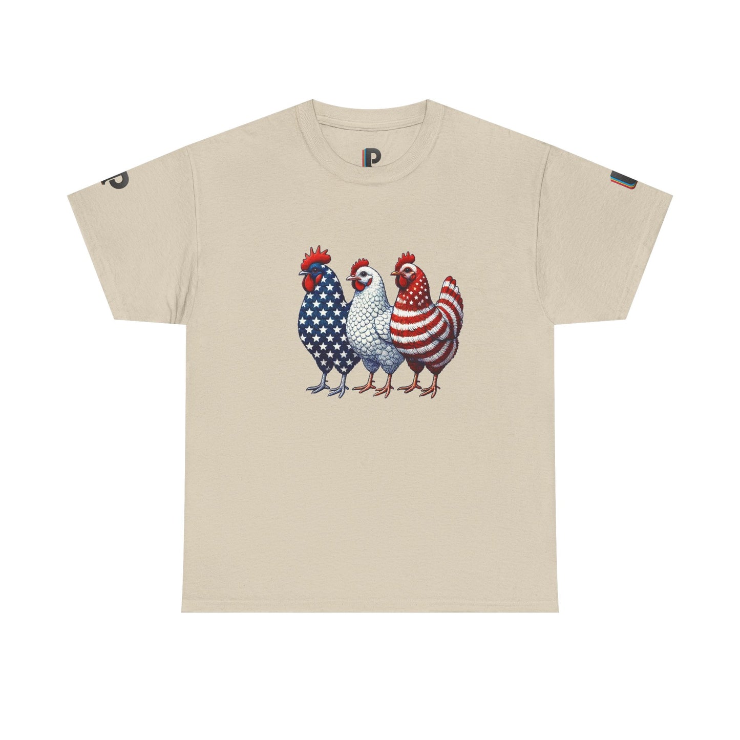 American Flag Chicken Trio Men’s Tee