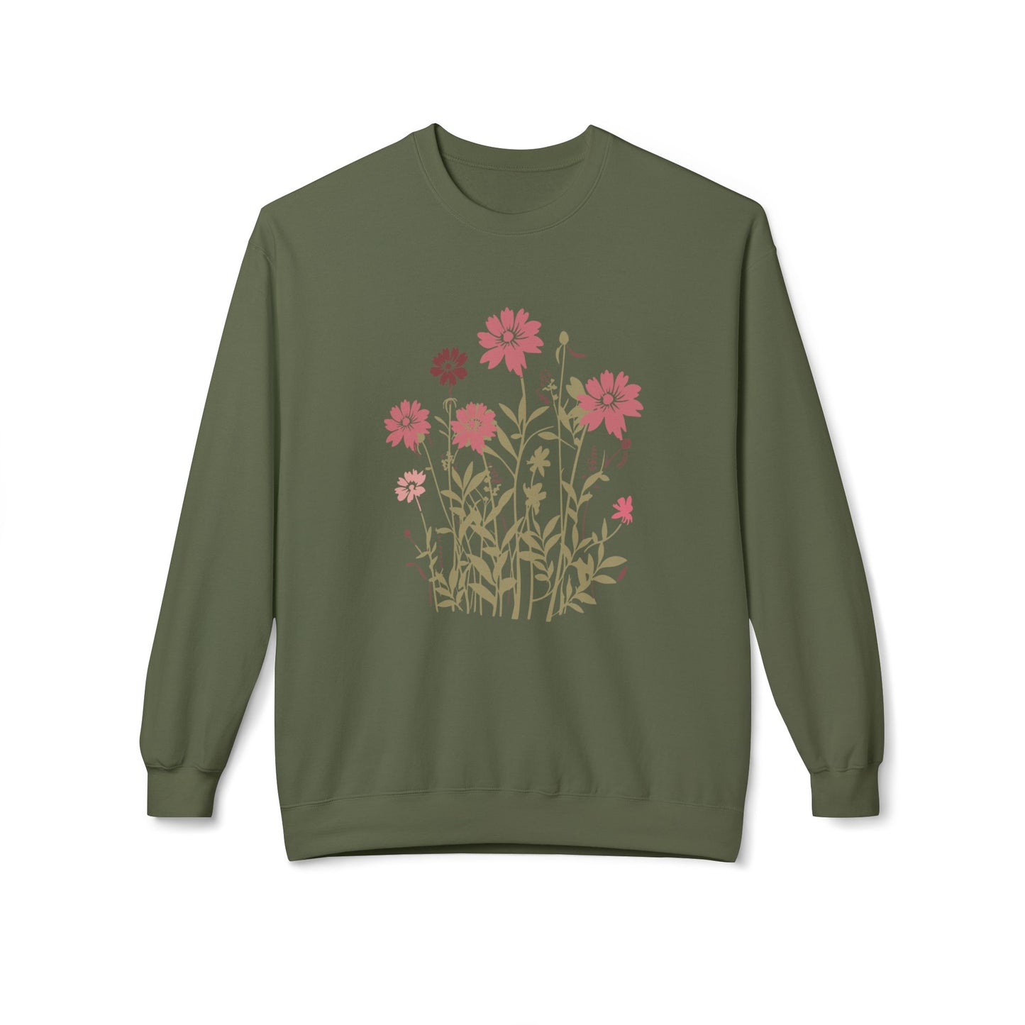 Wildflower Garden Graphic Crewneck Sweatshirt
