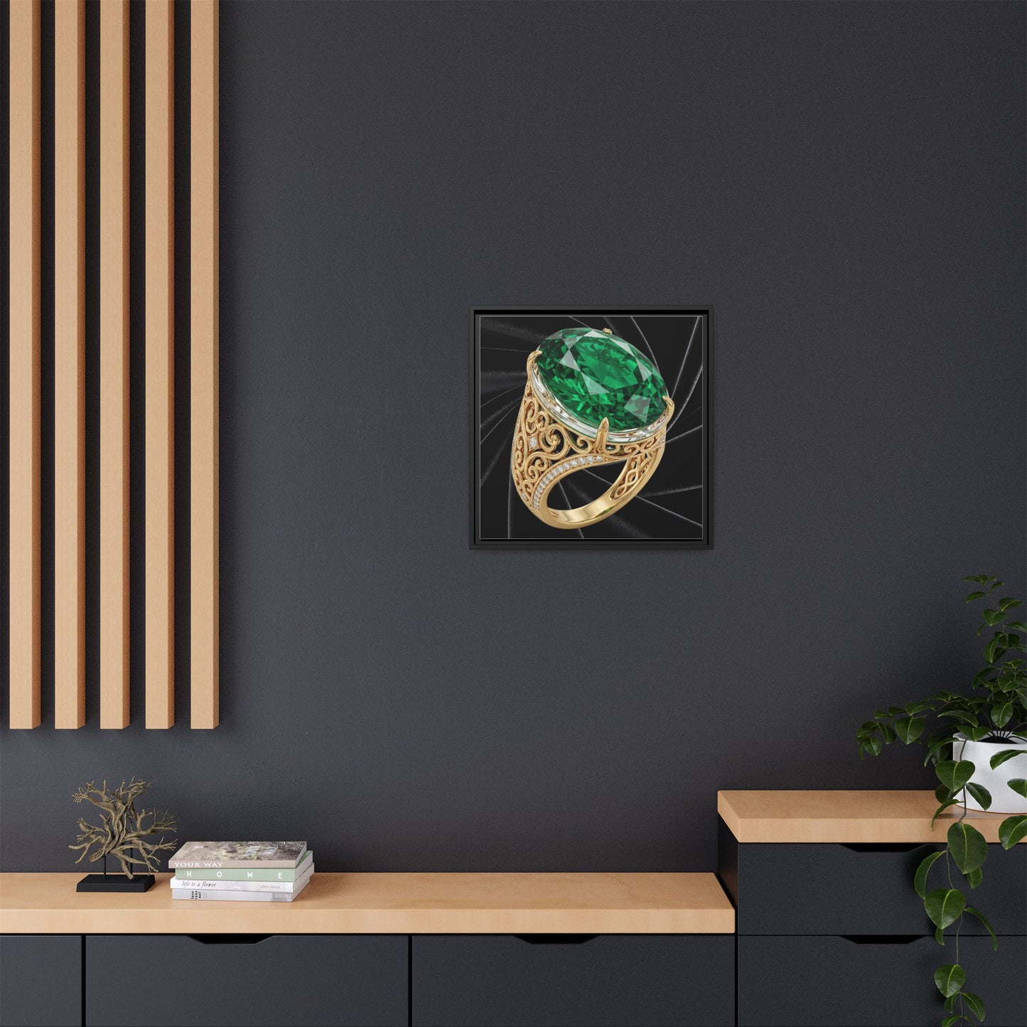Noir Emerald Ring Canvas