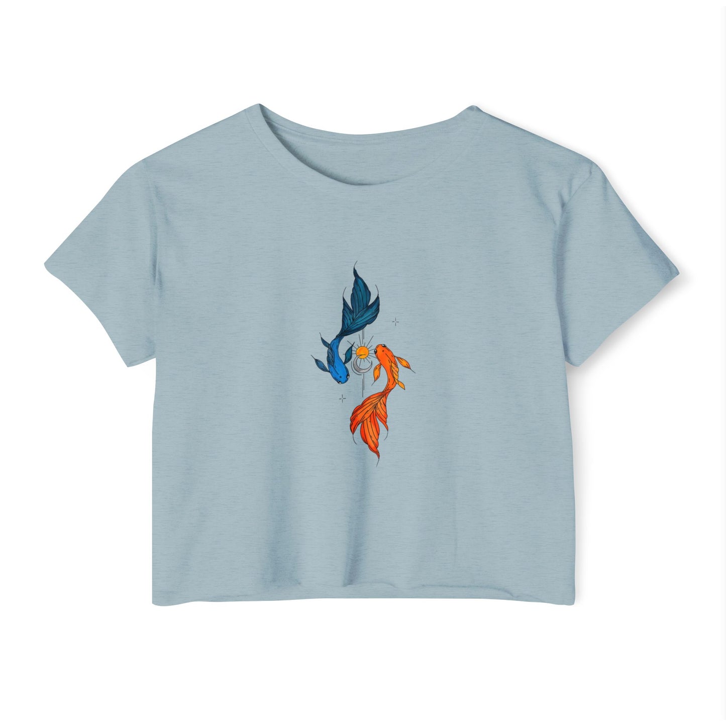 Twin Koi Harmony Boxy Tee