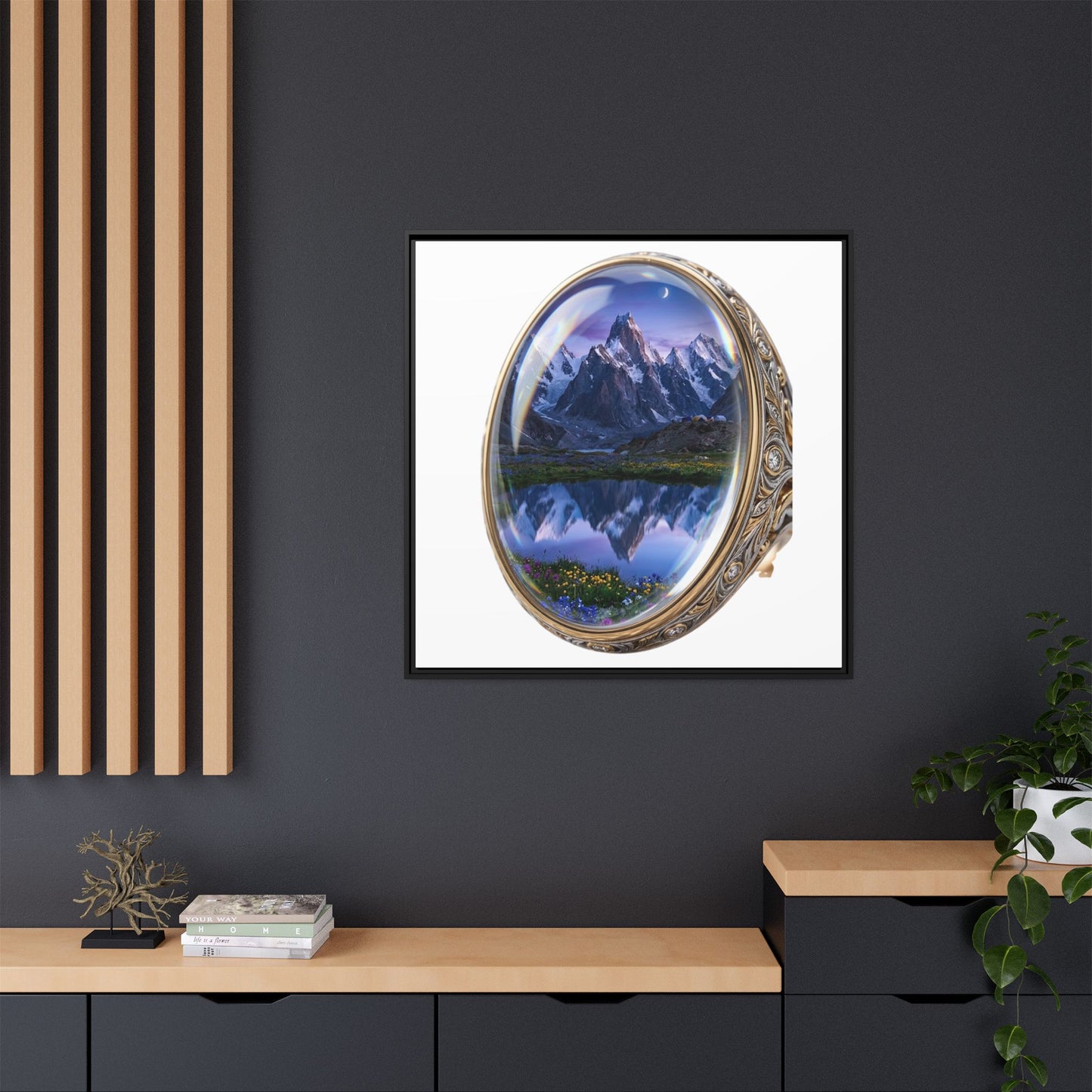 Alpine Locket Framed Art