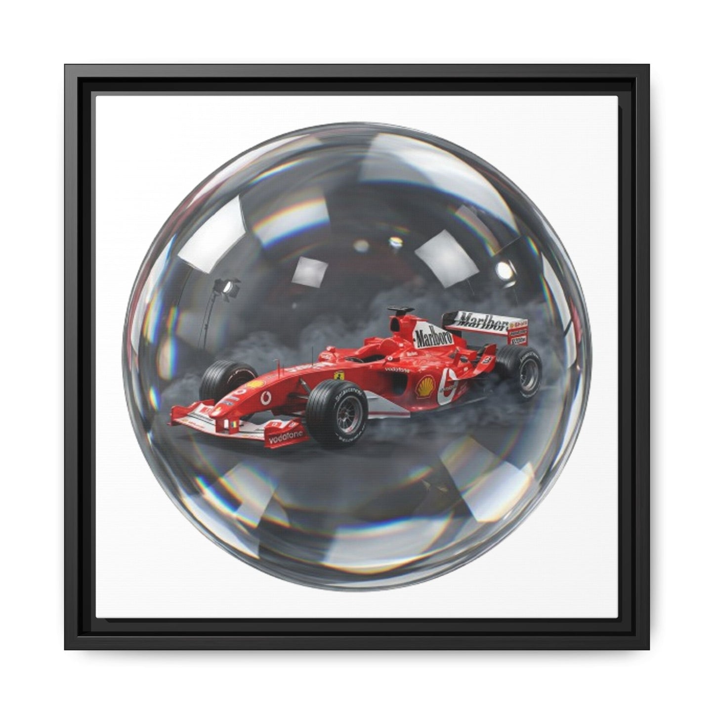 Velocity Sphere Framed Canvas