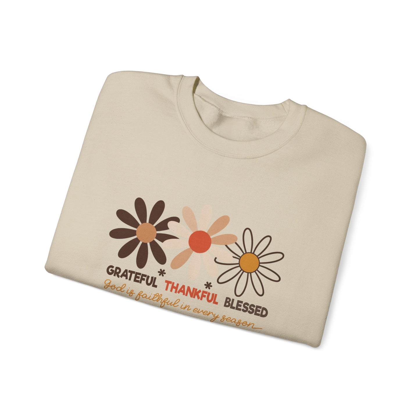 Grateful Thankful Blessed Women's Crewneck Sweatshirt