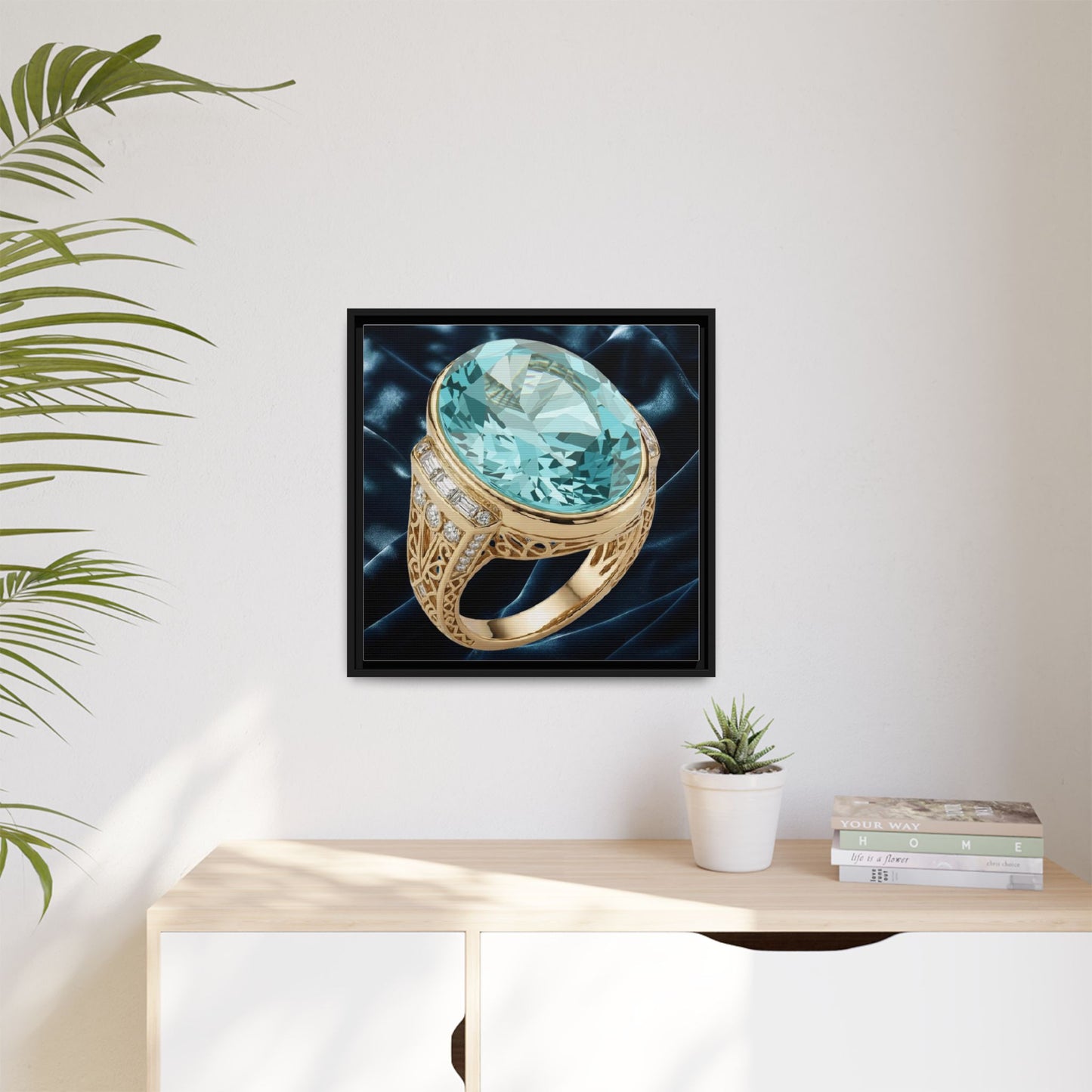 Aquamarine Grandeur Canvas