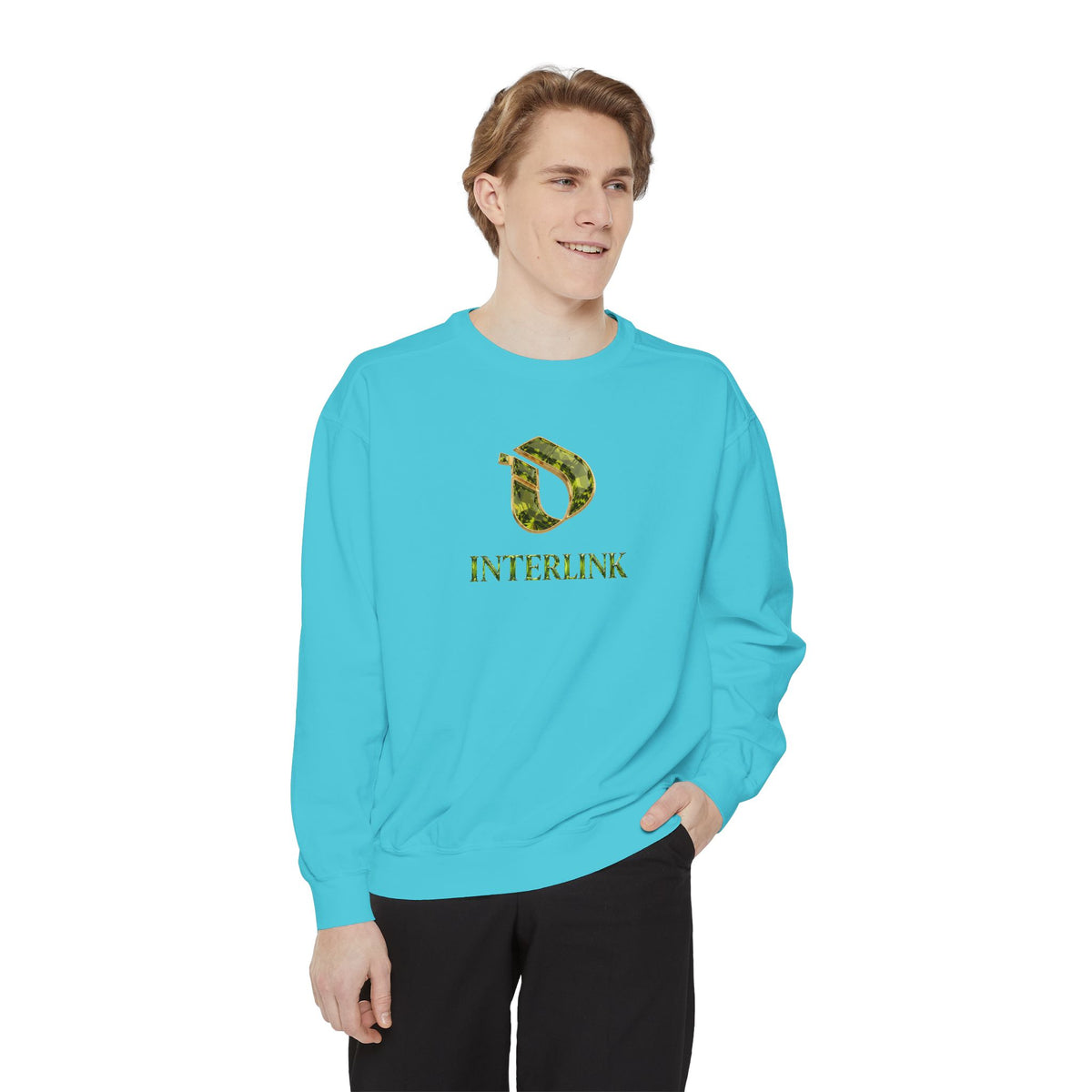 Peridot Meadowlight Interlink Women’s Crewneck Sweatshirt
