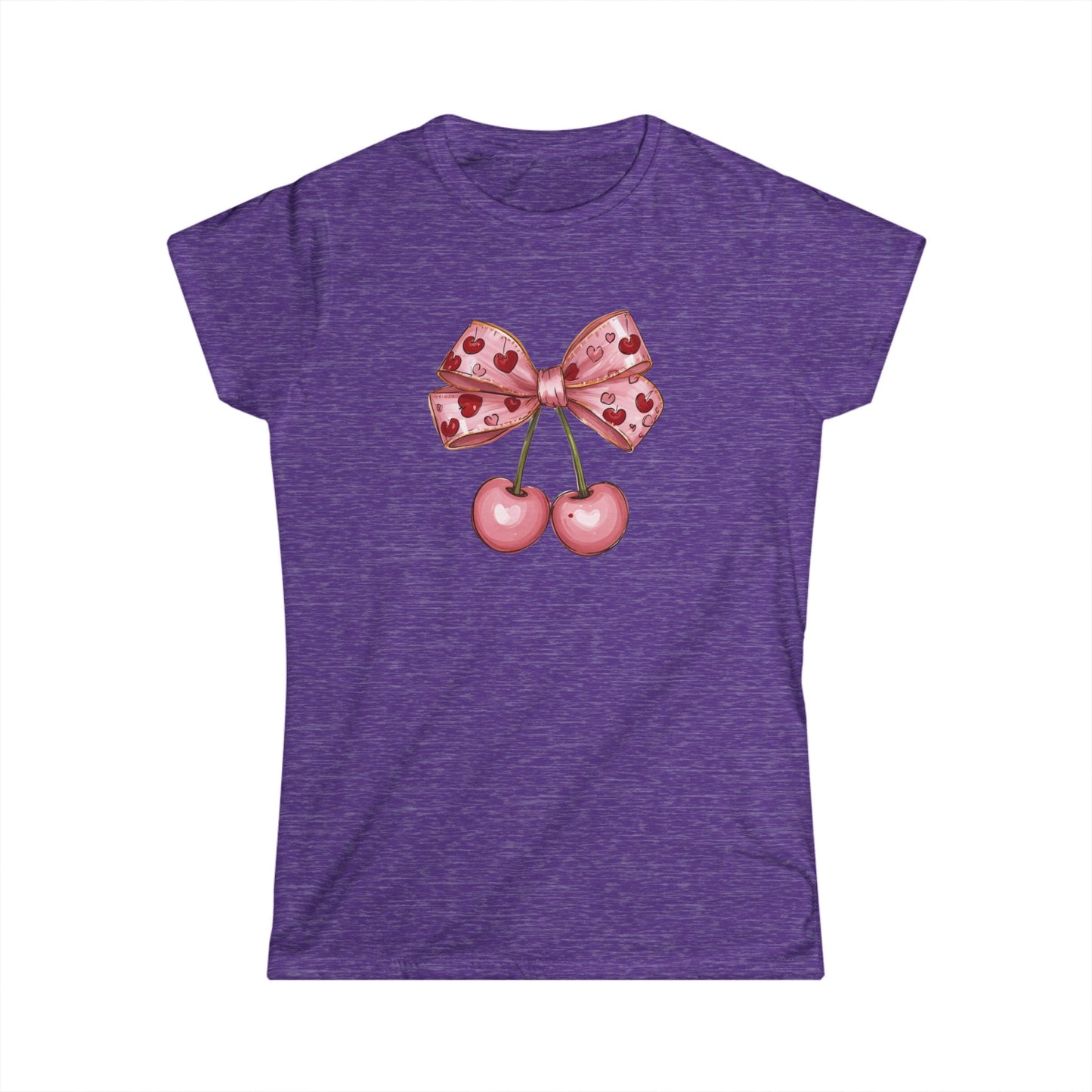 Pink Cherry Bow Graphic Women’s Tee