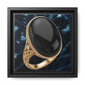 Midnight Onyx Velvet Canvas
