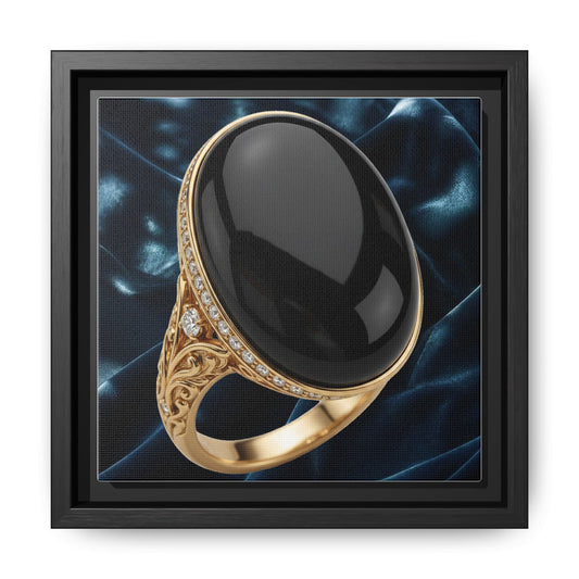 Midnight Onyx Velvet Canvas